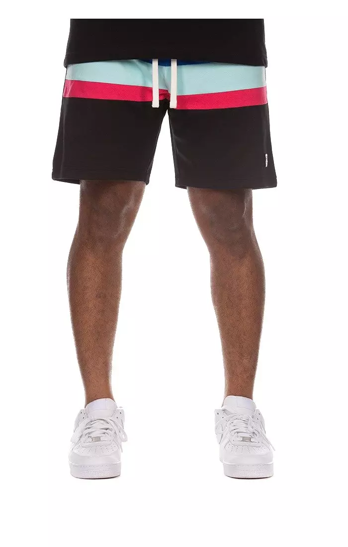 Hustle Gang Men's Welly Shorts - Black - BLACK
