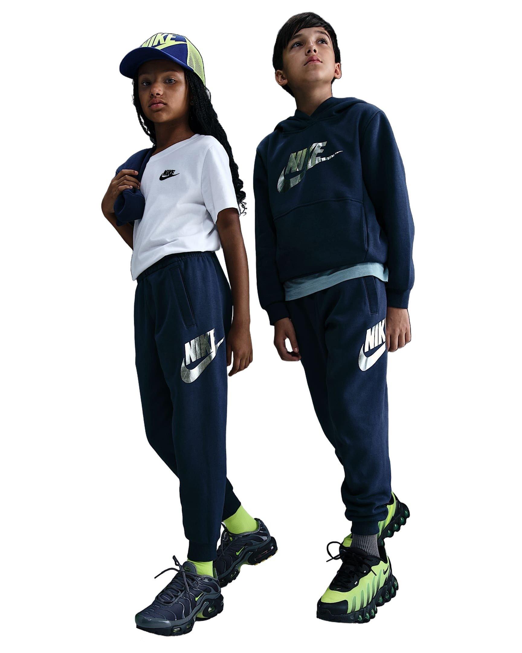 Nike Sportswear Club Fleece Silver Big Kids' Blue Joggers