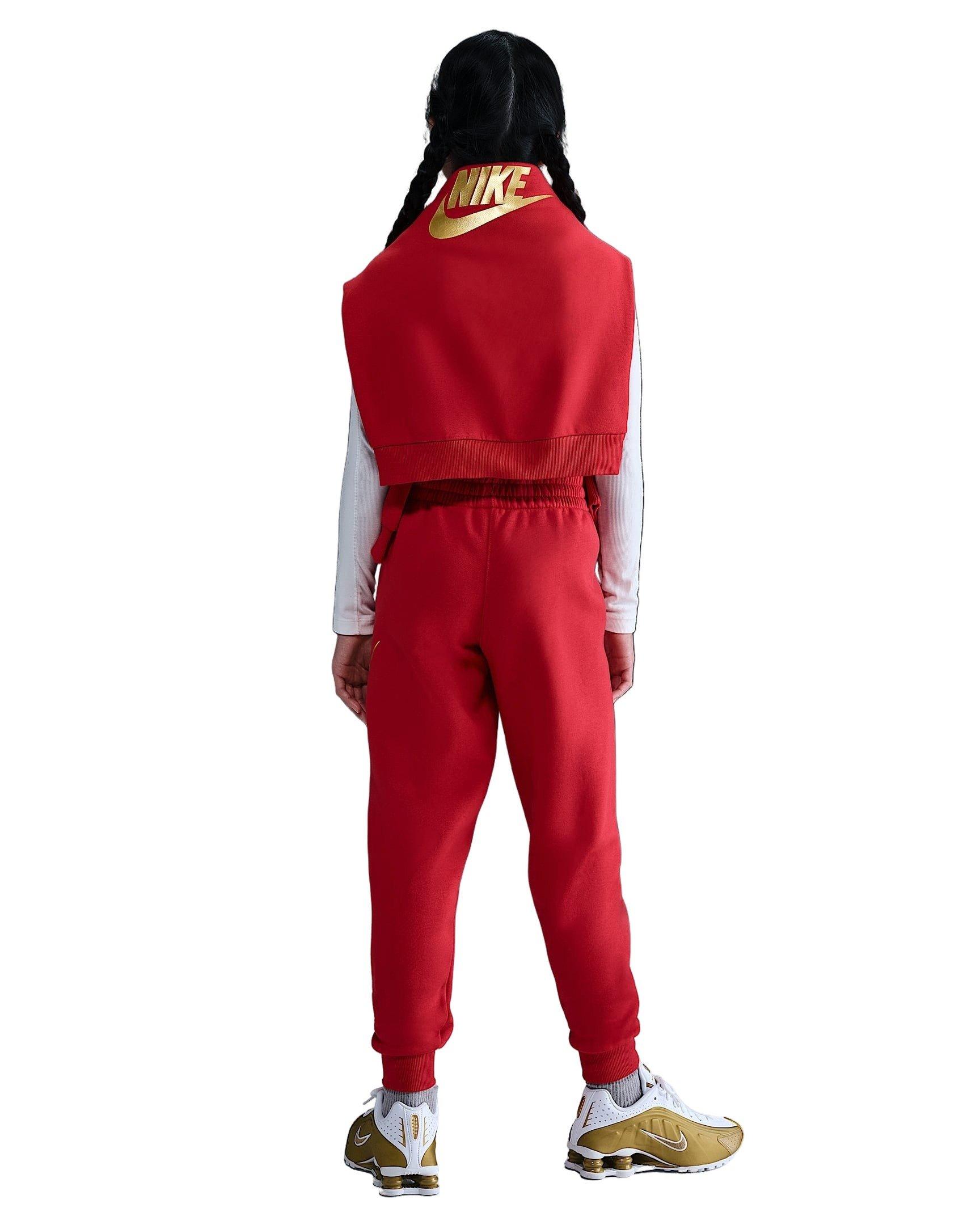 Nike Sportswear Club Fleece Gold Big Kids' Red Joggers
