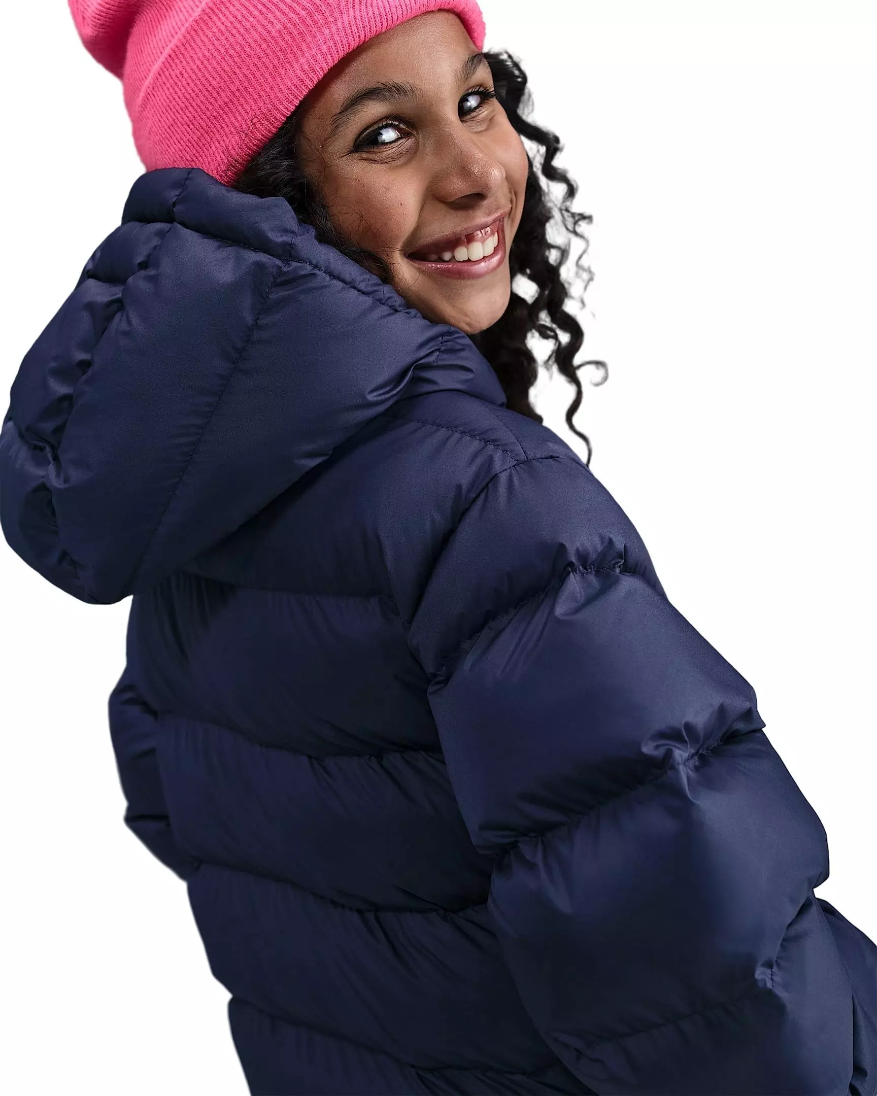 Nike Big Kids' Sportswear All Day Plat Therma-FIT Loose-FIT Puffer Jacket - Blue - BLUE