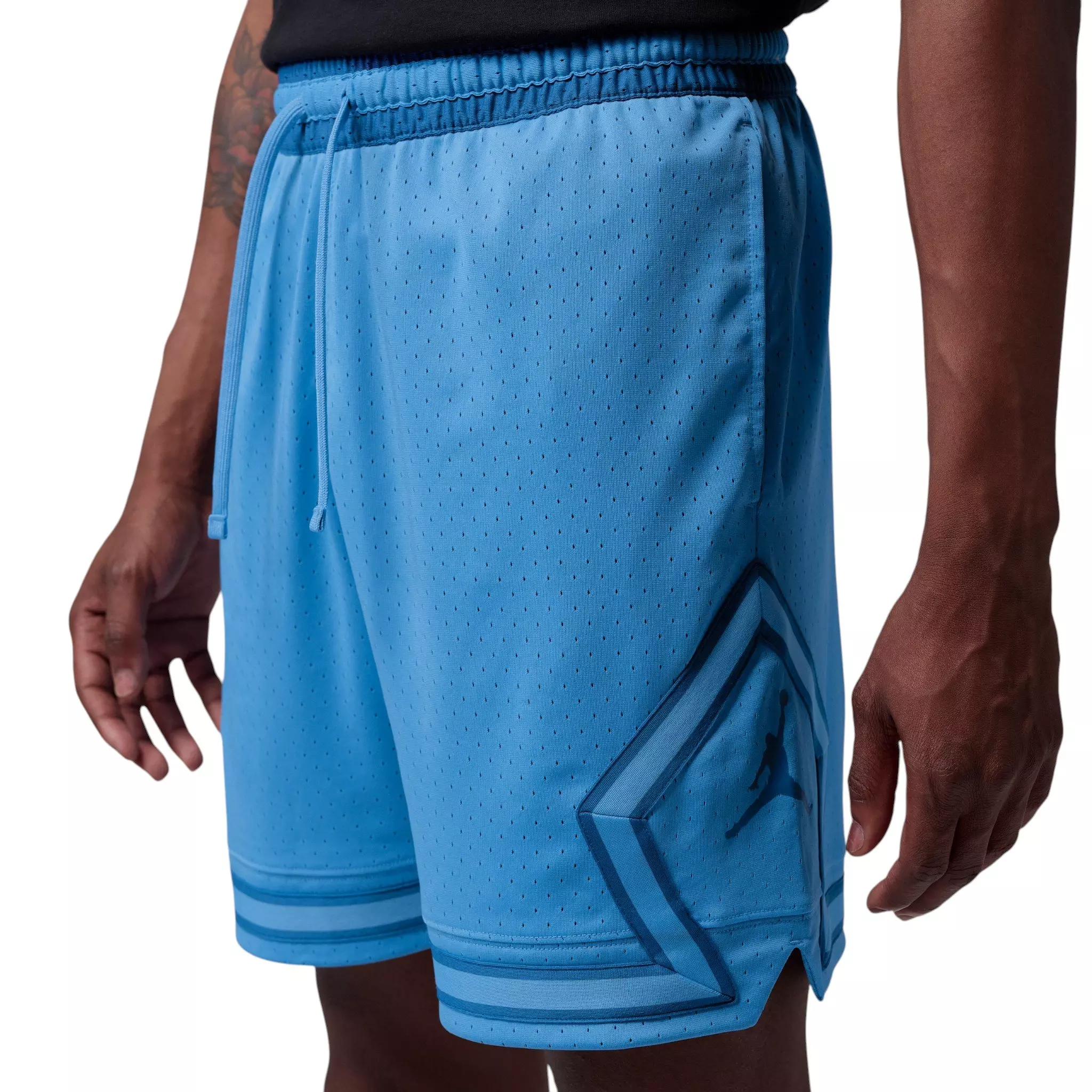 Jordan Men's Sport Dri-FIT Mesh Diamond Shorts - Blue Beyond/True Blue/True Blue - BLUE/BLUE/BLUE