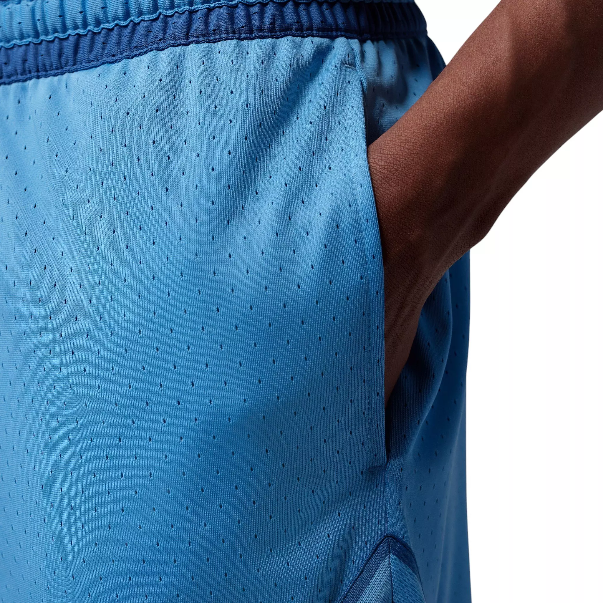 Jordan Men's Sport Dri-FIT Mesh Diamond Shorts - Blue Beyond/True Blue/True Blue - BLUE/BLUE/BLUE