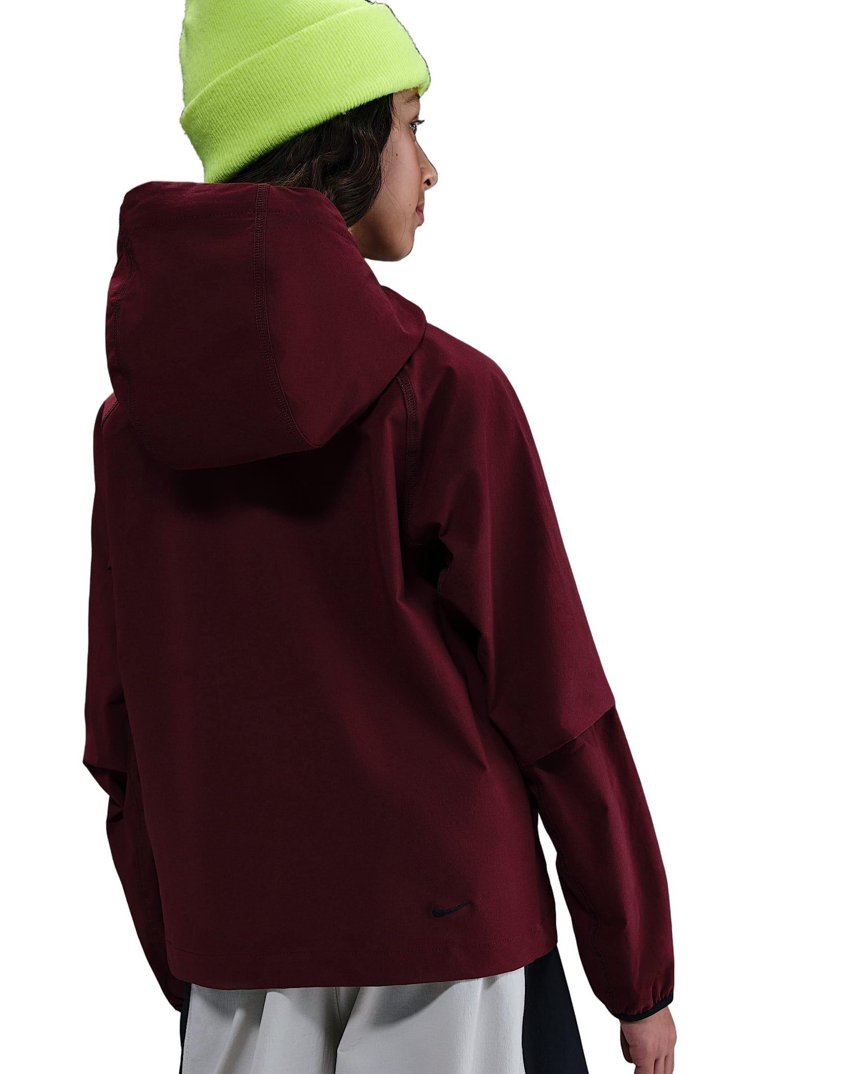Nike Tech Woven Big Boys' Red Jacket
