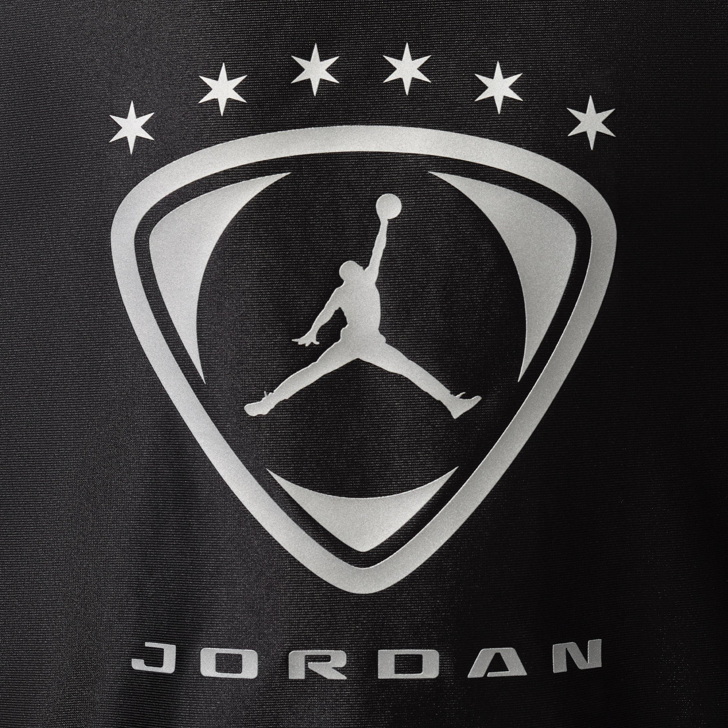 Jordan Men's Brooklyn Sleeveless Jersey - Black/White/Metallic Silver - BLACK/WHITE/SILVER