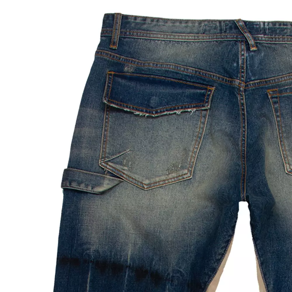 Frostiez Men's Anthem Relaxed Fit Dark Wash Carpenter Jeans - BLUE