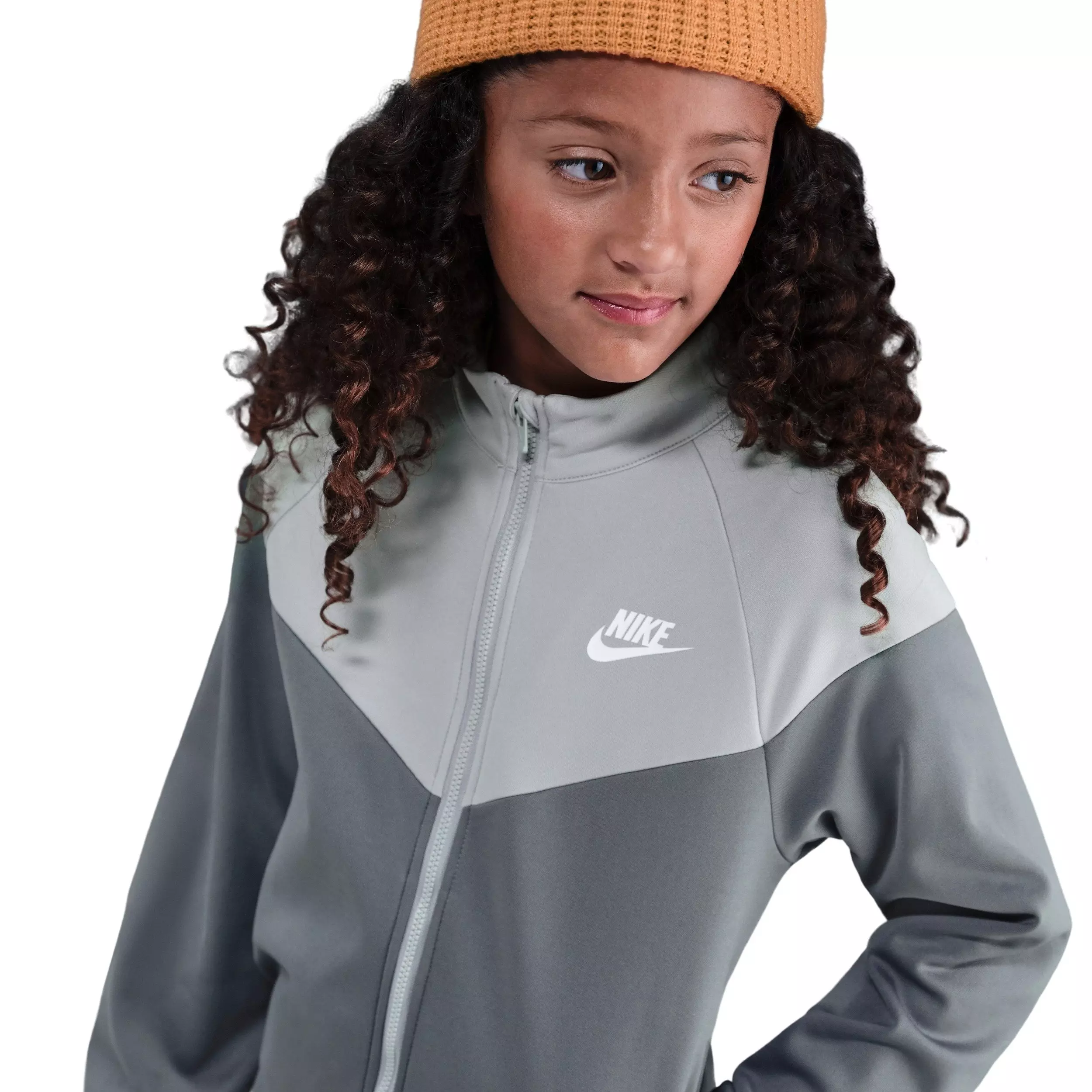 Nike Sportswear Big Kids' Dri-FIT Tracksuit -Grey - GREY