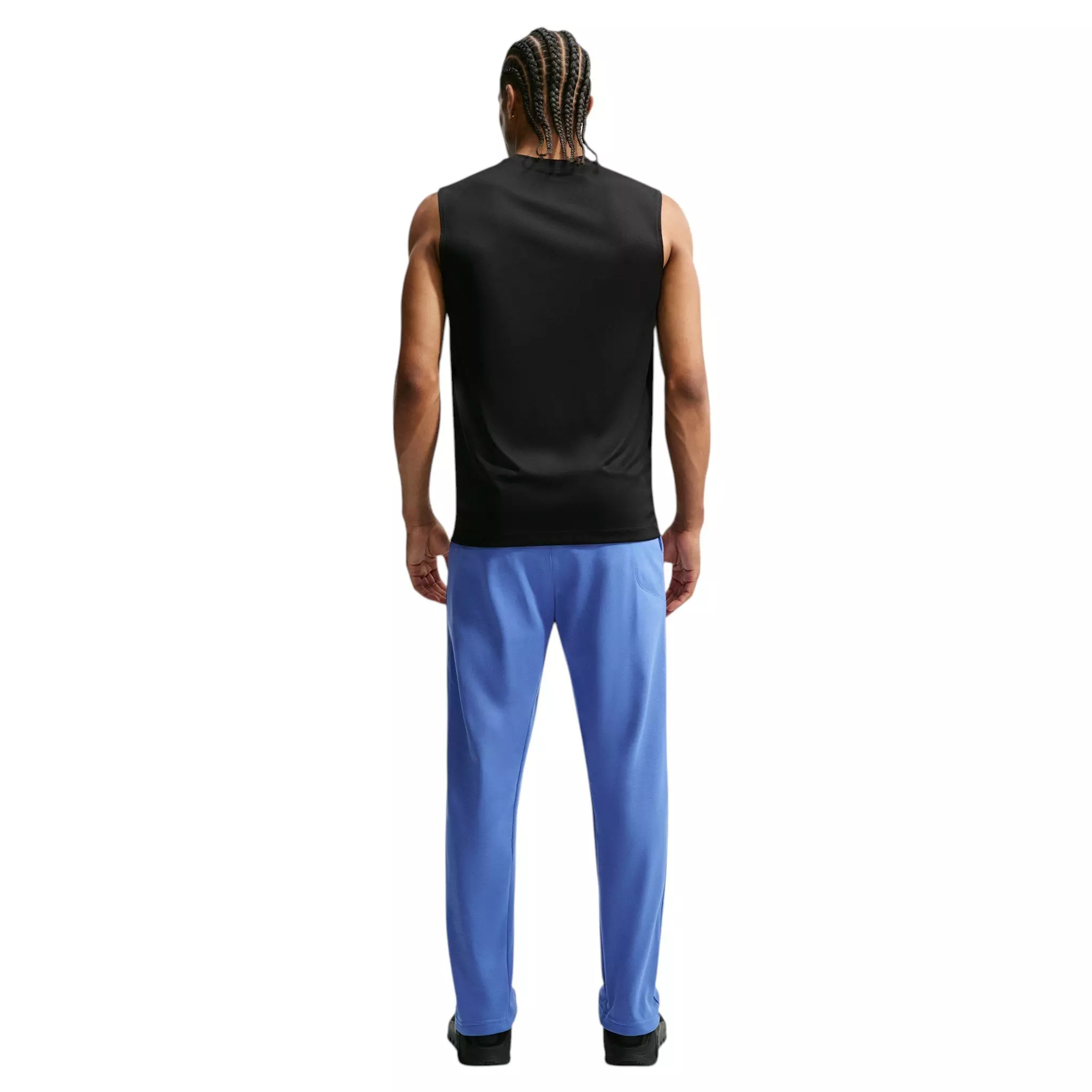 Nike Men's Therma Therma-FIT Open Hem Fitness Pants - Comet Blue/Comet Blue/Black - BLUE/BLUE/BLACK