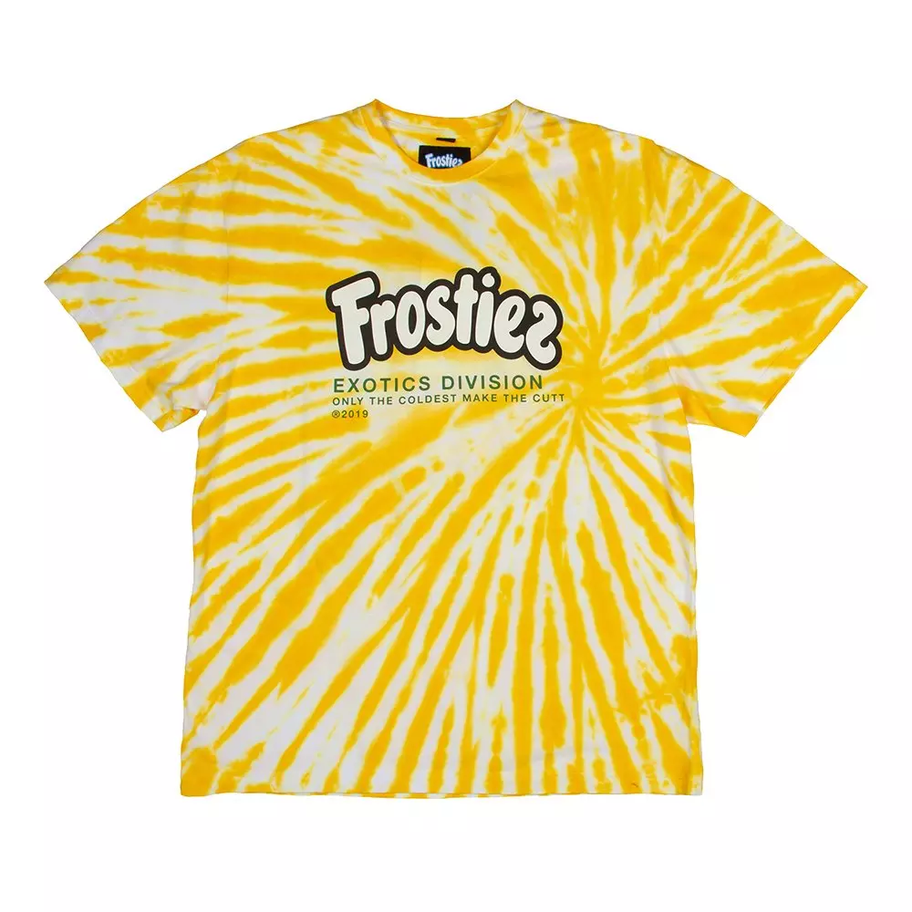 Frostiez Men's Lemon Short Sleeve Knit Tie Dye Tee - Yellow - YELLOW