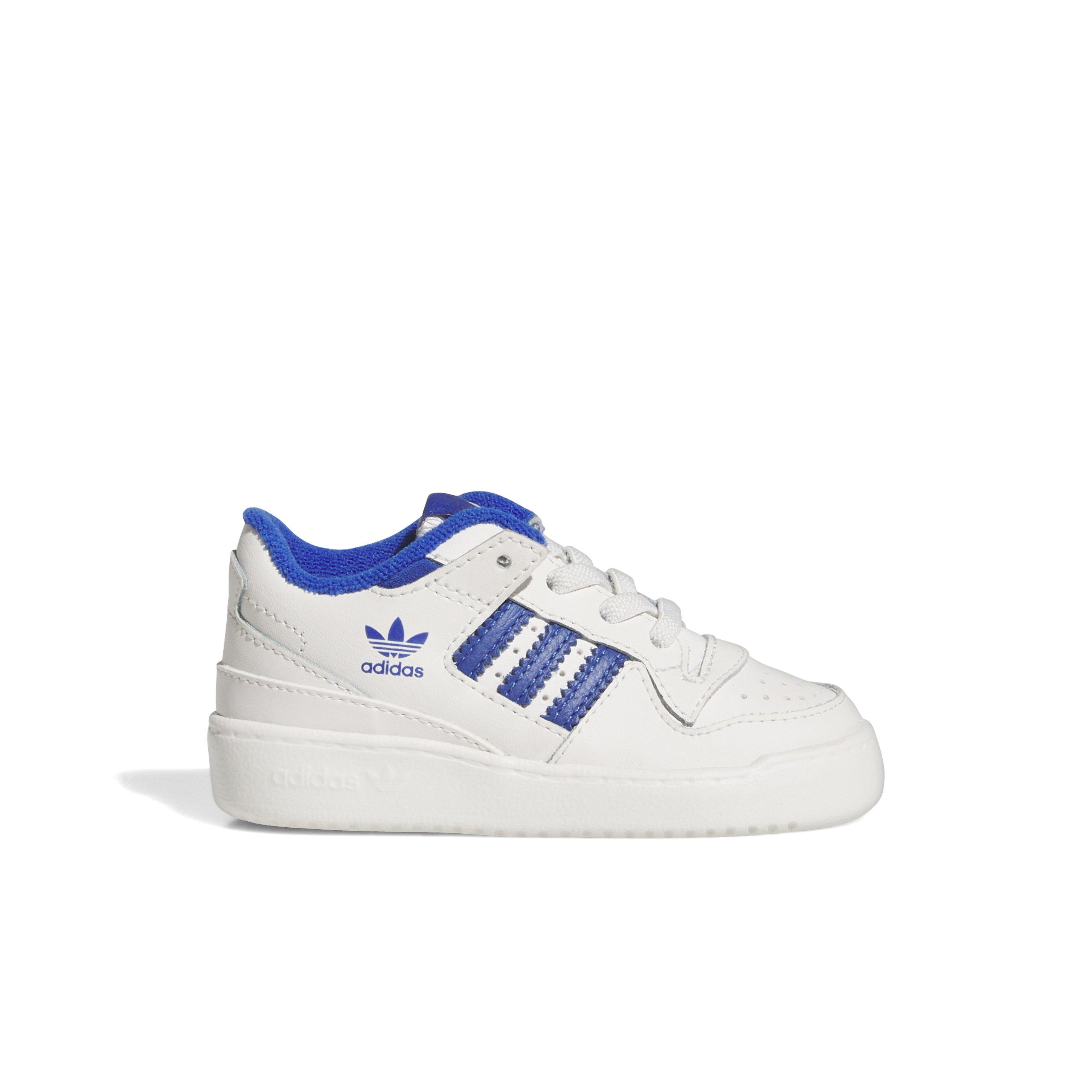 adidas Forum Low CL "Core White/Team Royal Blue/Core White" Infant Boys' Shoe - WHITE/ROYAL/WHITE Thumbnail View 1