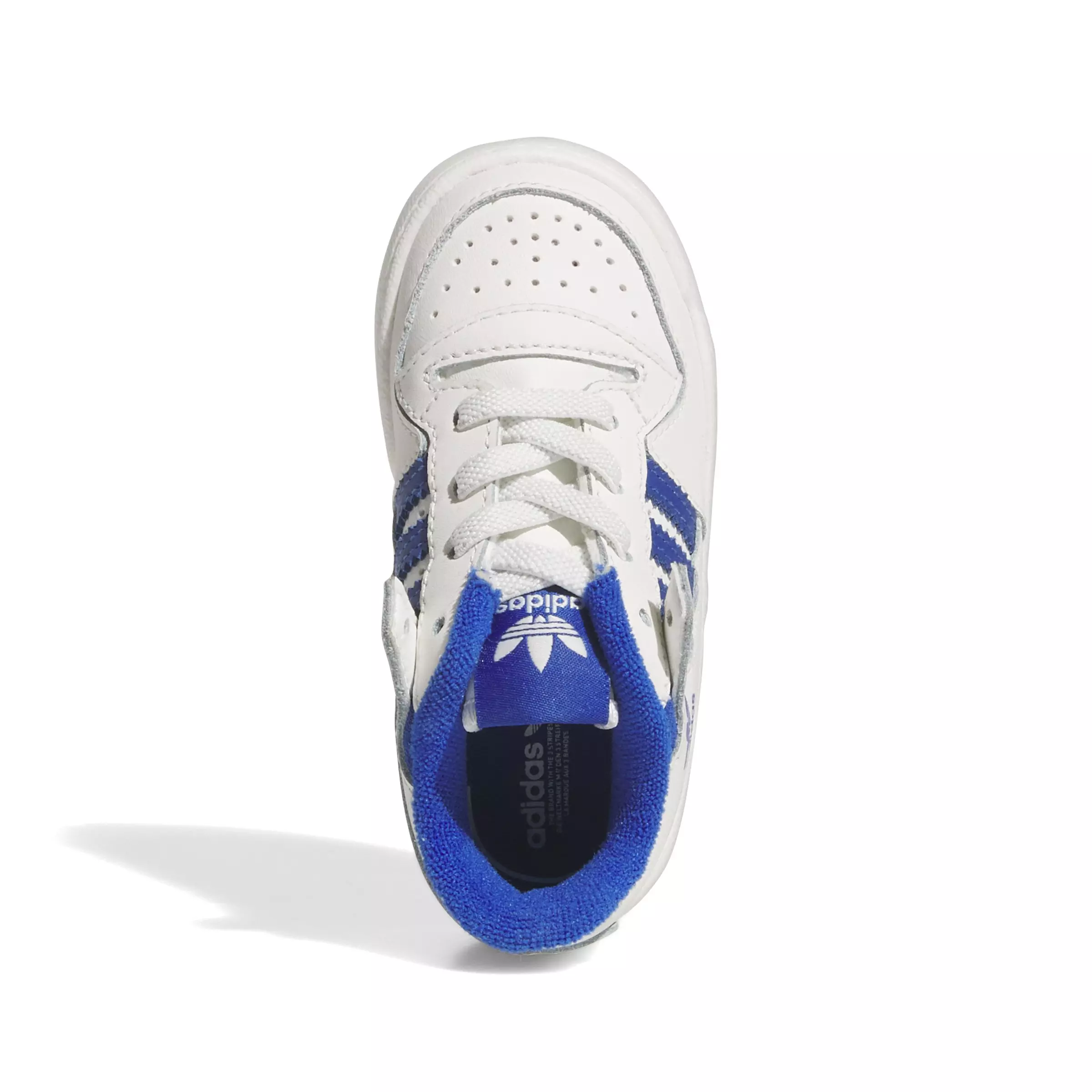 adidas Forum Low CL "Core White/Team Royal Blue/Core White" Infant Boys' Shoe - WHITE/ROYAL/WHITE
