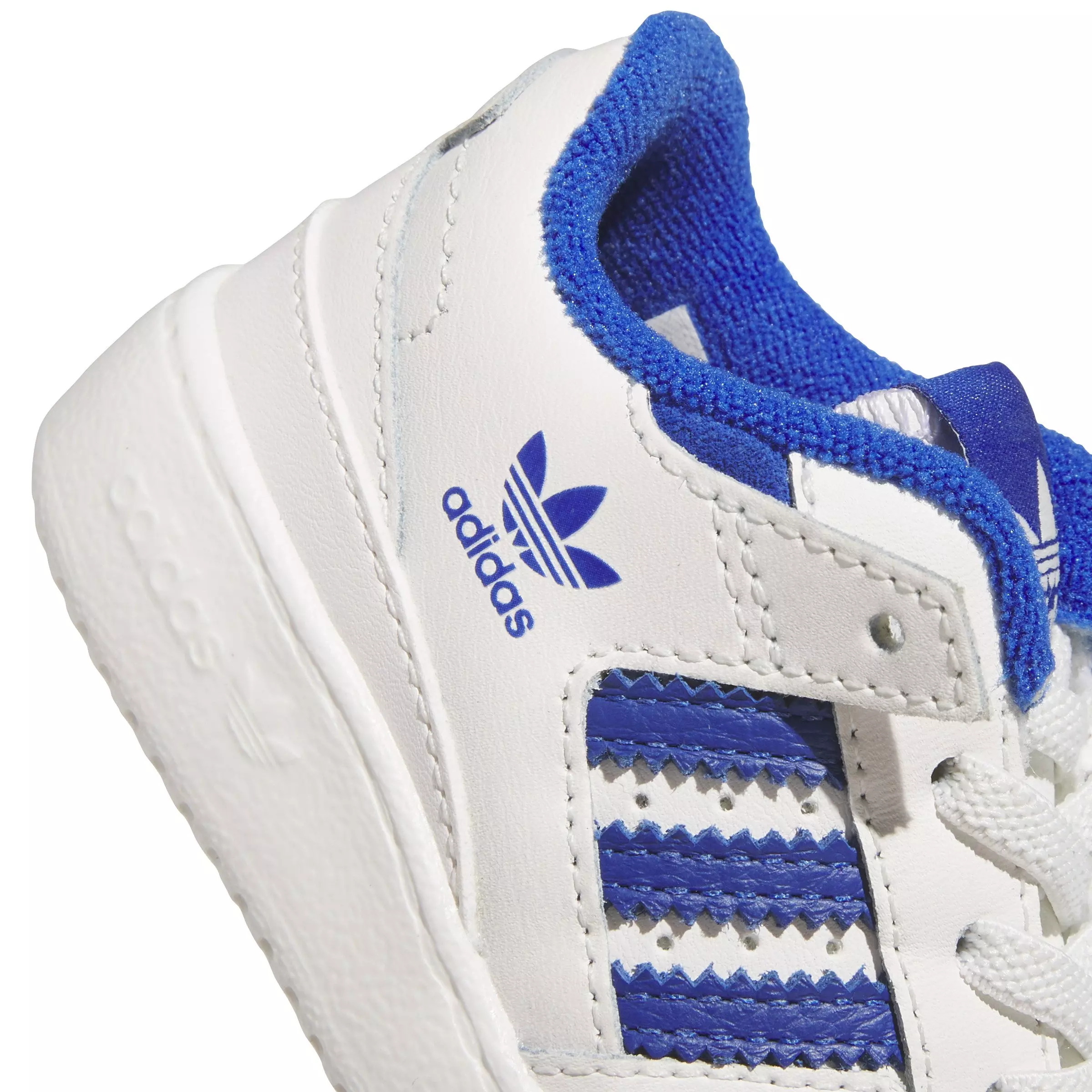 adidas Forum Low CL "Core White/Team Royal Blue/Core White" Infant Boys' Shoe - WHITE/ROYAL/WHITE