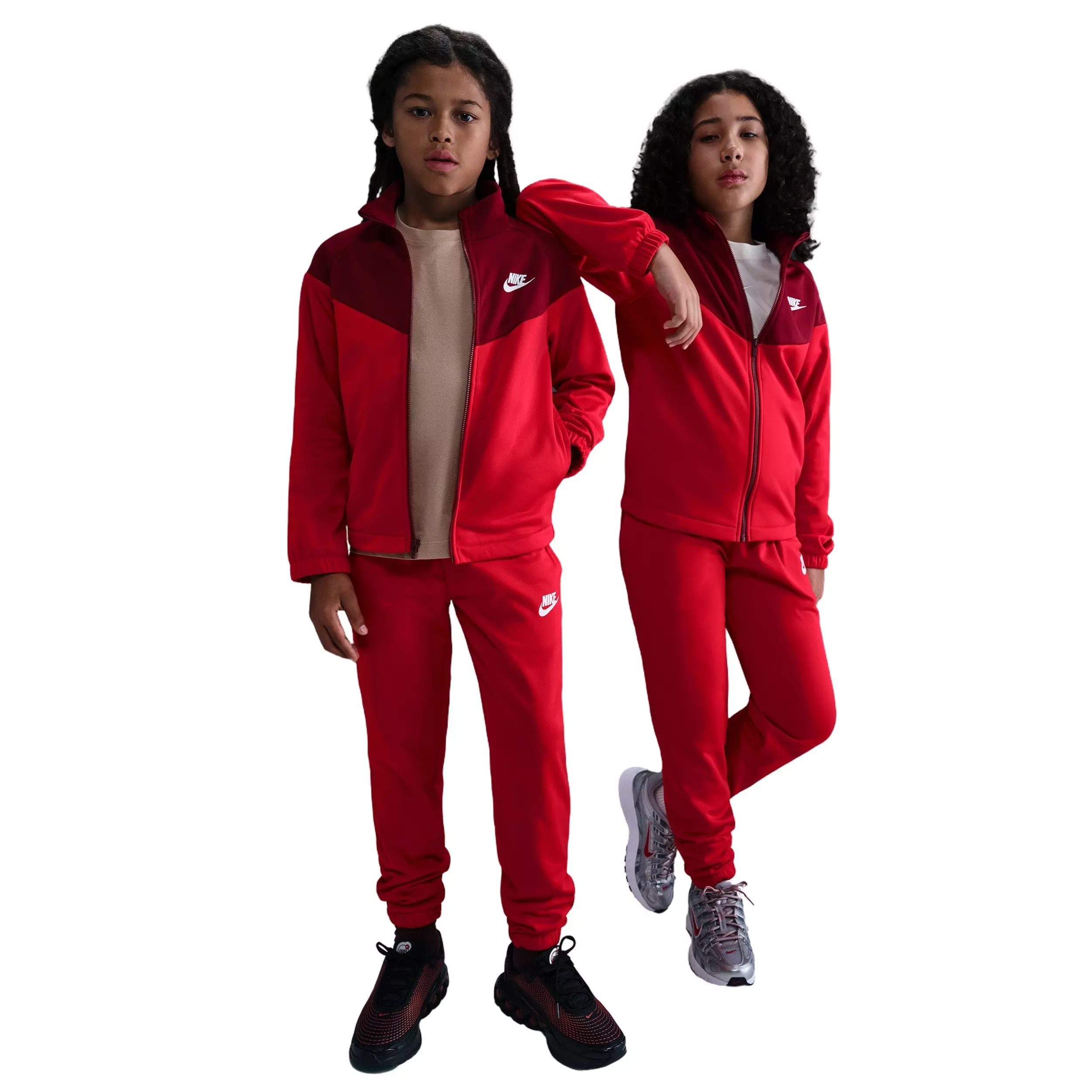 Nike Sportswear Big Kids' Dri-FIT Tracksuit - Red - RED