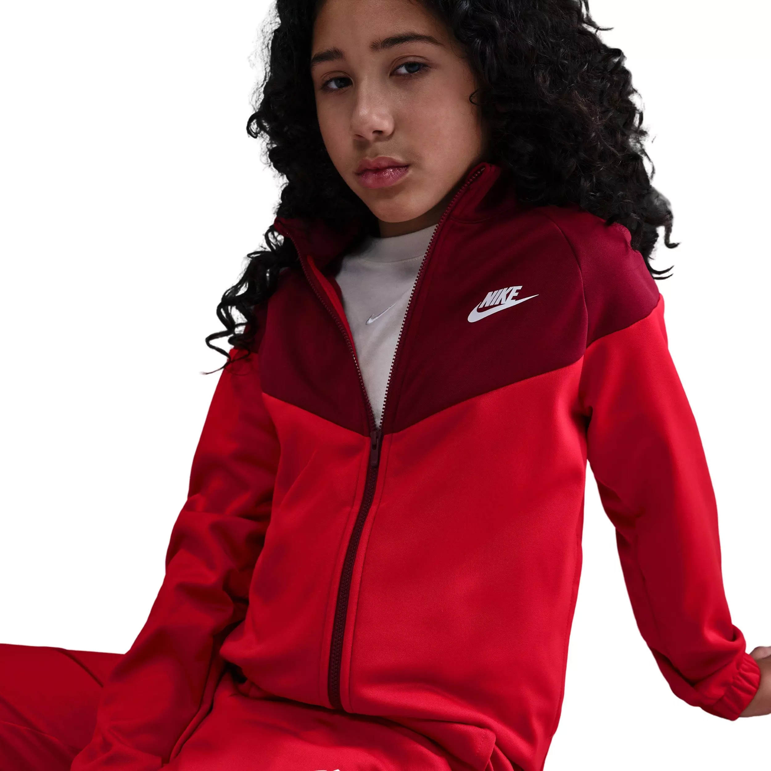 Nike Sportswear Big Kids' Dri-FIT Tracksuit -Red - RED