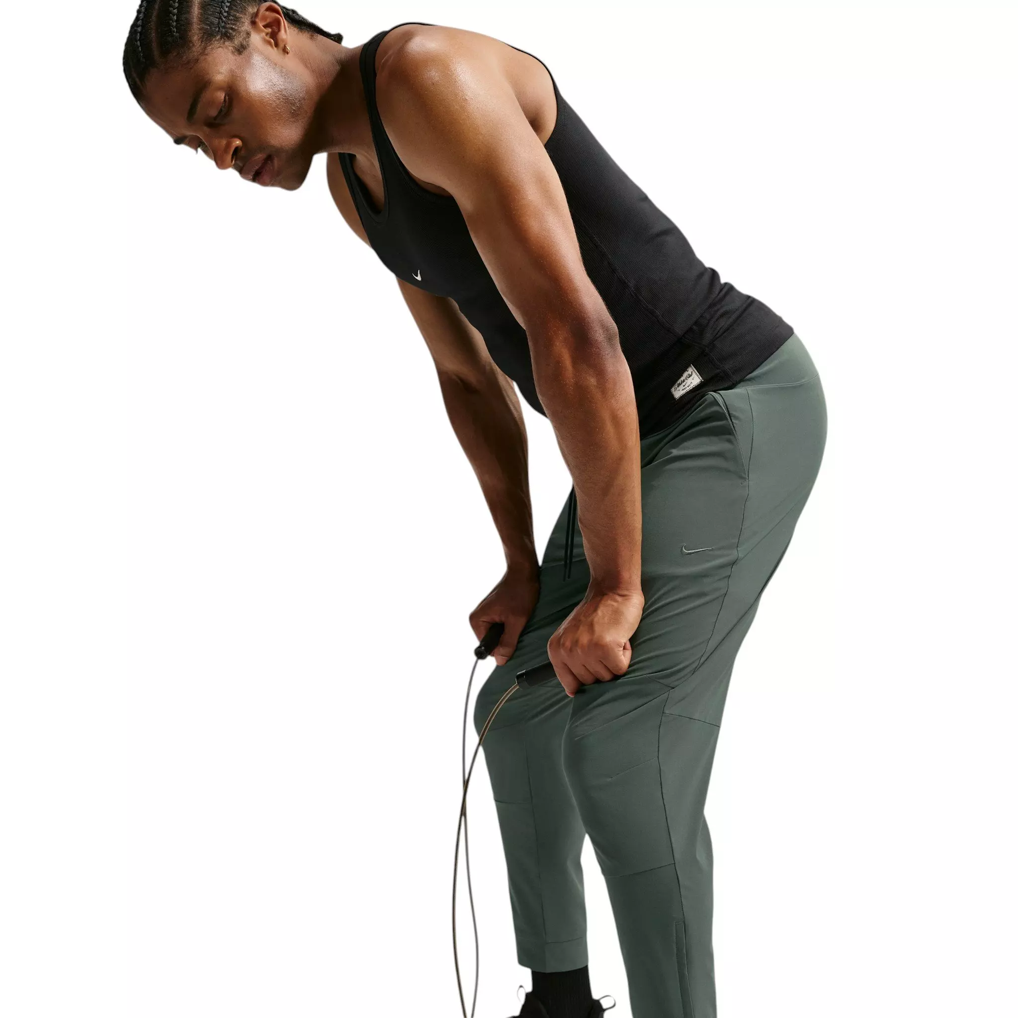 Nike Men's Unlimited Dri-FIT Zippered Cuff Versatile Pants - GREEN