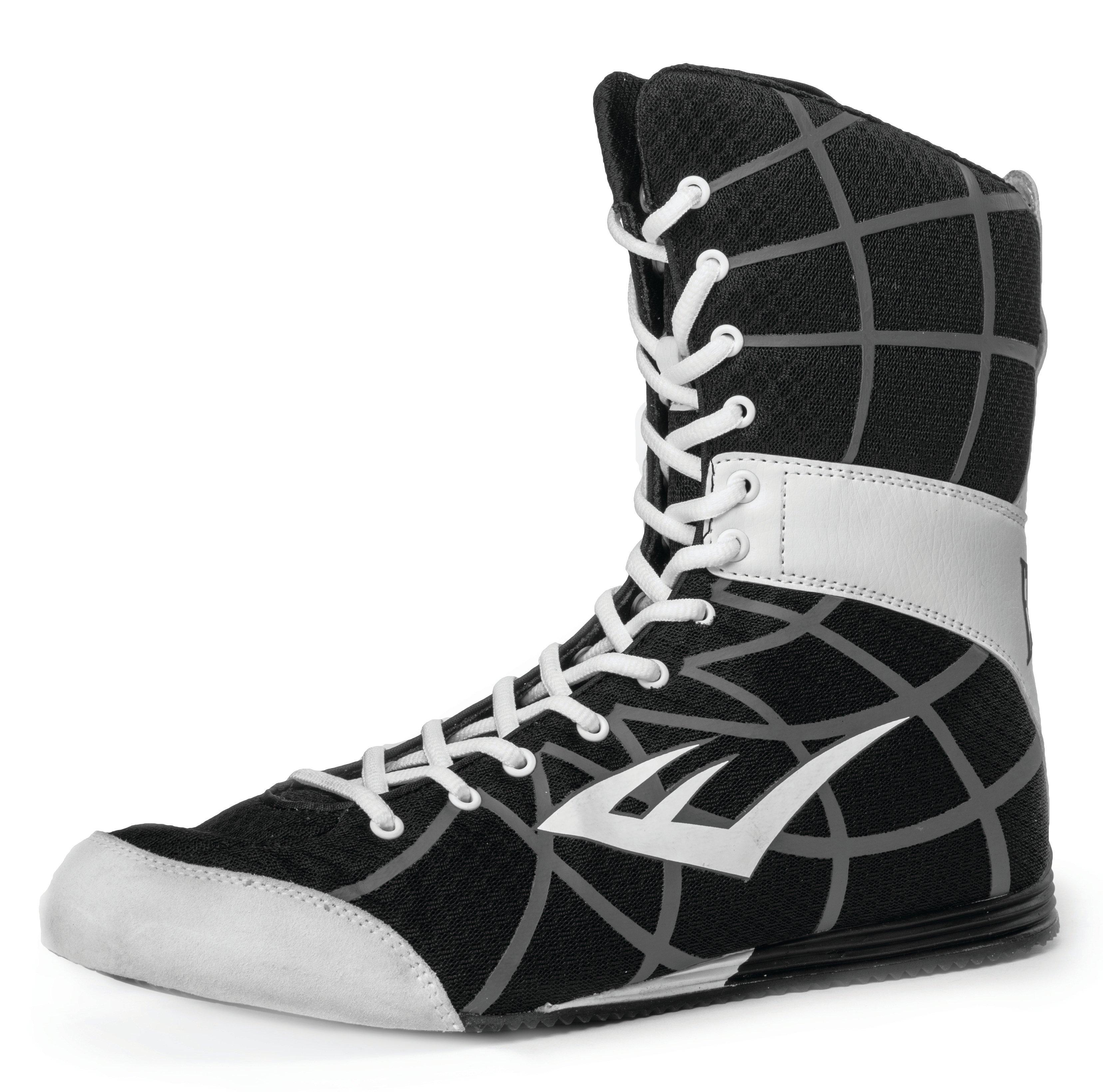wit terras geloof Everlast Grid High Top Boxing Shoes-Black