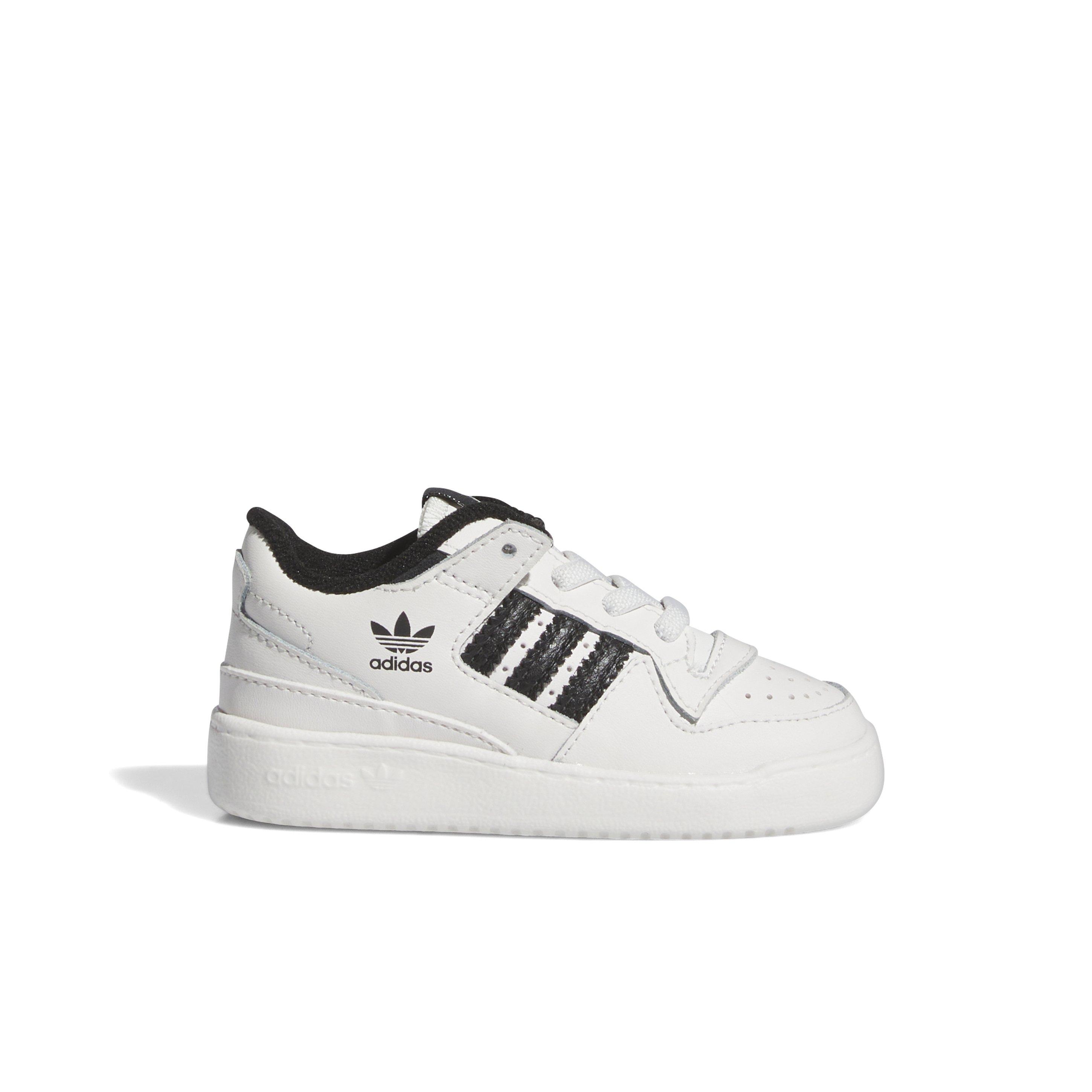 adidas Forum Low CL "Core White/Core Black/Core White" Infant Boys' Shoe - WHITE/BLACK/WHITE Thumbnail View 1
