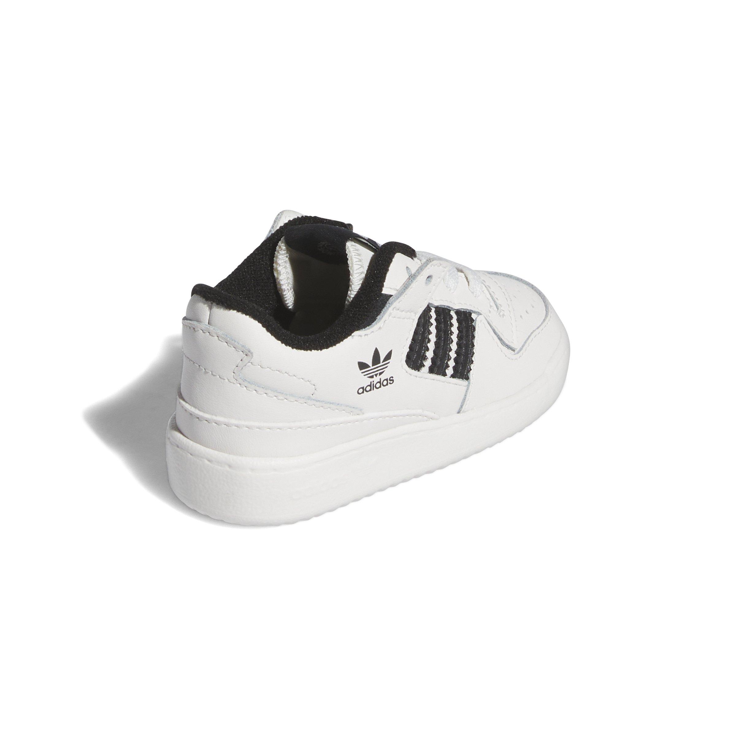 adidas Forum Low CL "Core White/Core Black/Core White" Infant Boys' Shoe - WHITE/BLACK/WHITE Thumbnail View 4