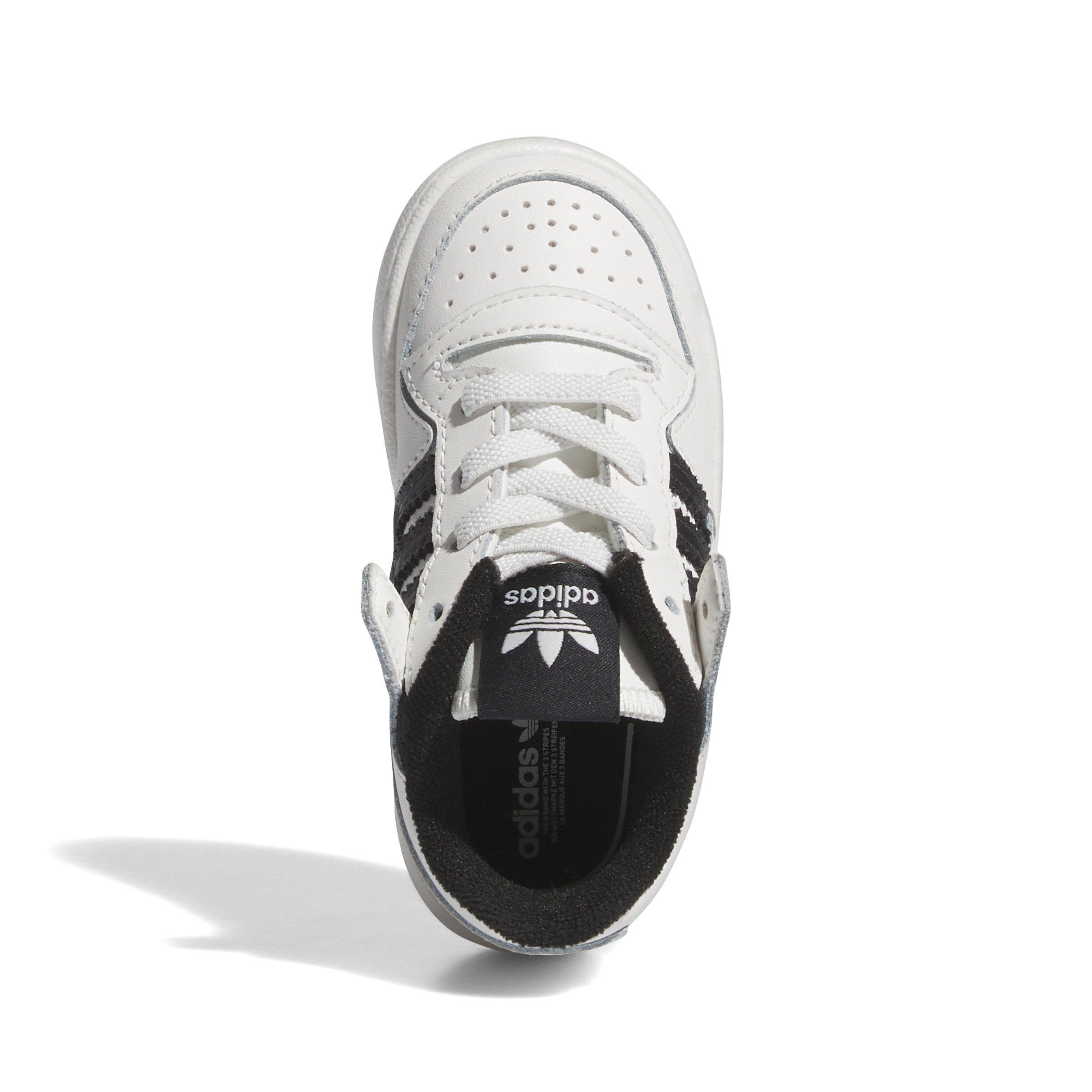 adidas Forum Low CL "Core White/Core Black/Core White" Infant Boys' Shoe - WHITE/BLACK/WHITE Thumbnail View 5