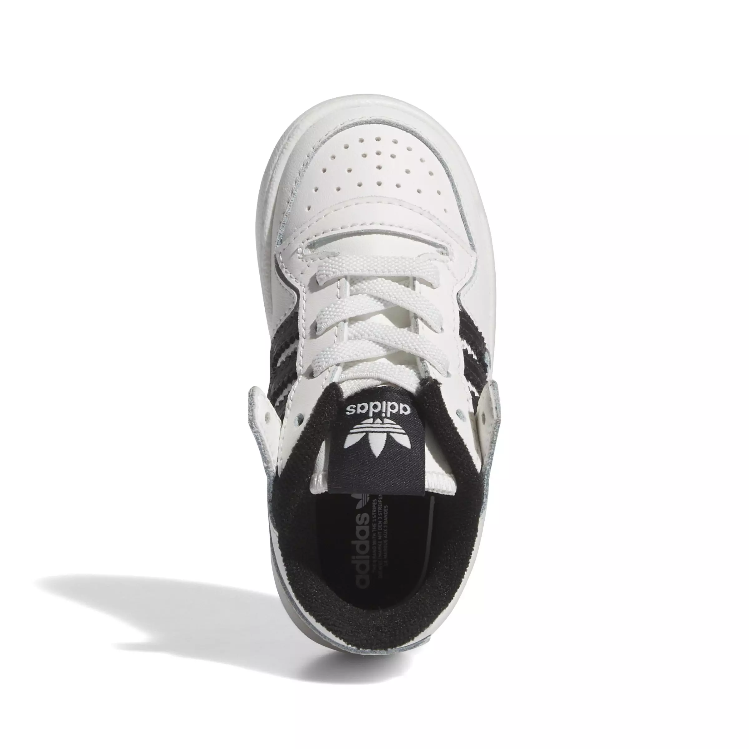 adidas Forum Low CL "Core White/Core Black/Core White" Infant Boys' Shoe - WHITE/BLACK/WHITE