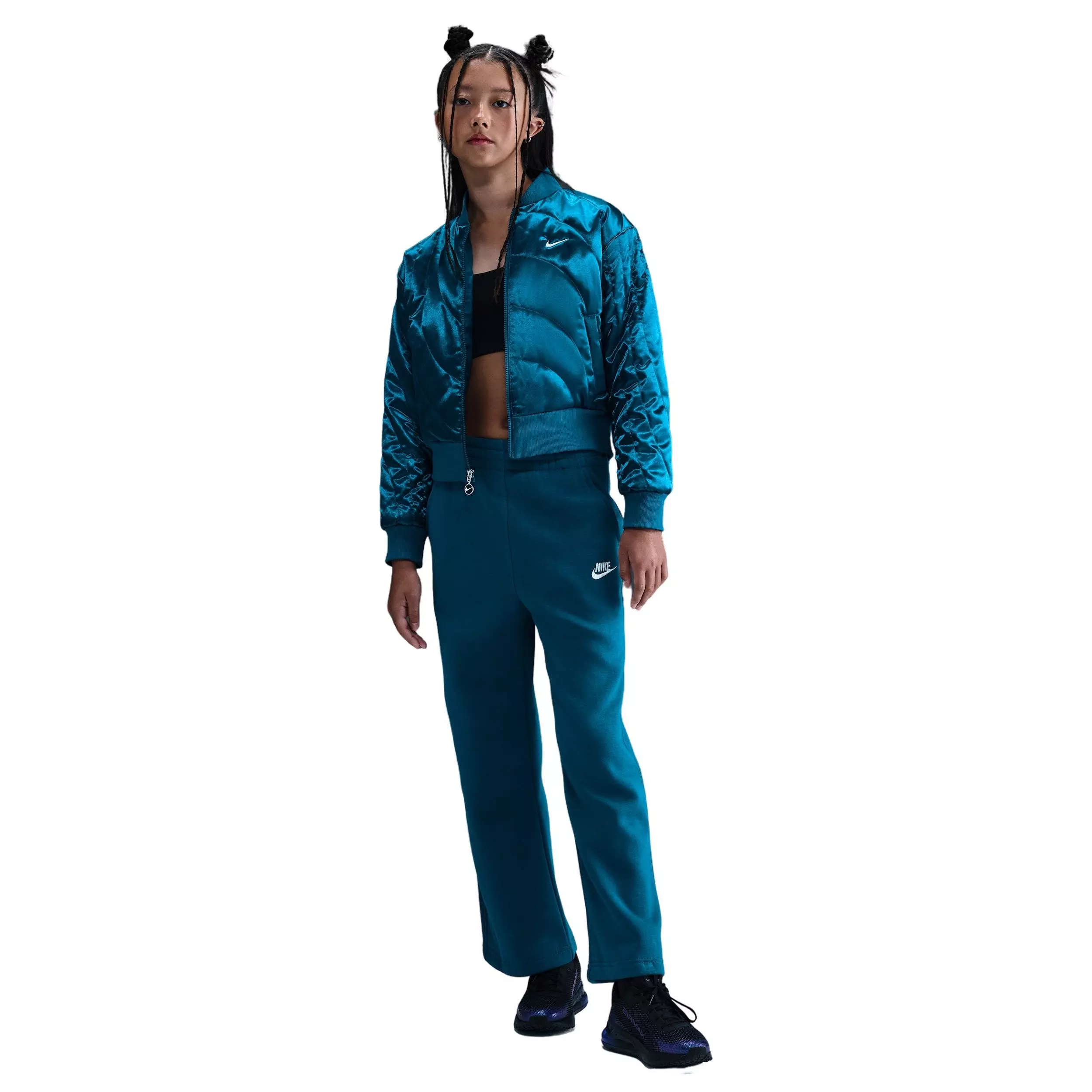 Nike Big Girls' Sportswear Jacket - Blue - BLUE