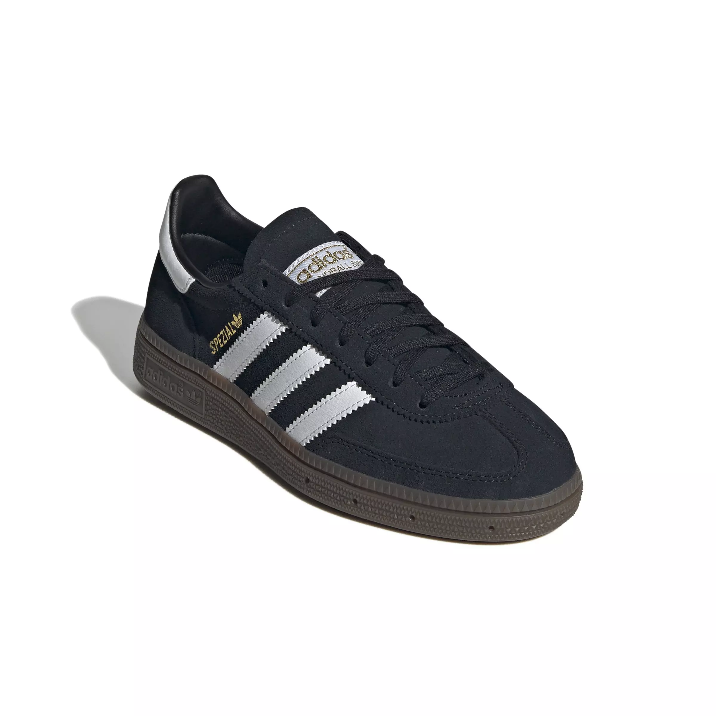 adidas Originals Handball Spezial "Core Black/Ftwr White/Gum 5" Grade School Boys' Shoe - BLACK/WHITE/GUM