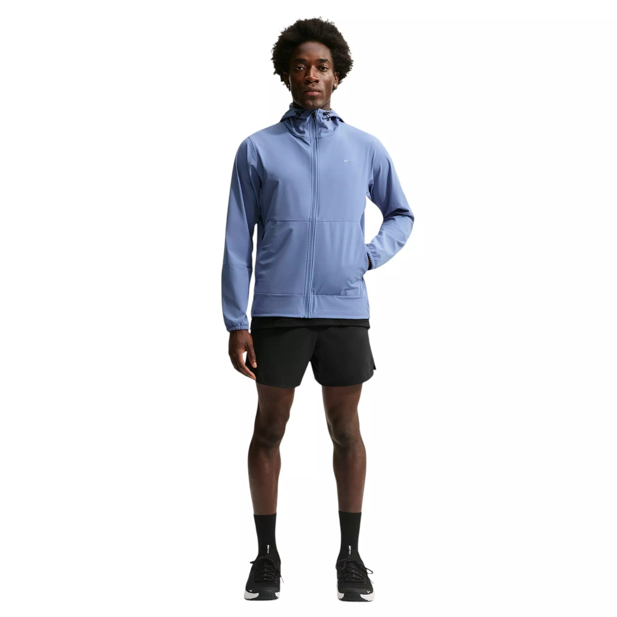 Nike Men's Unlimited Repel Hooded Versatile Jacket - Indigo Storm/Black/Indigo Storm - INDIGO/BLACK/INDIGO