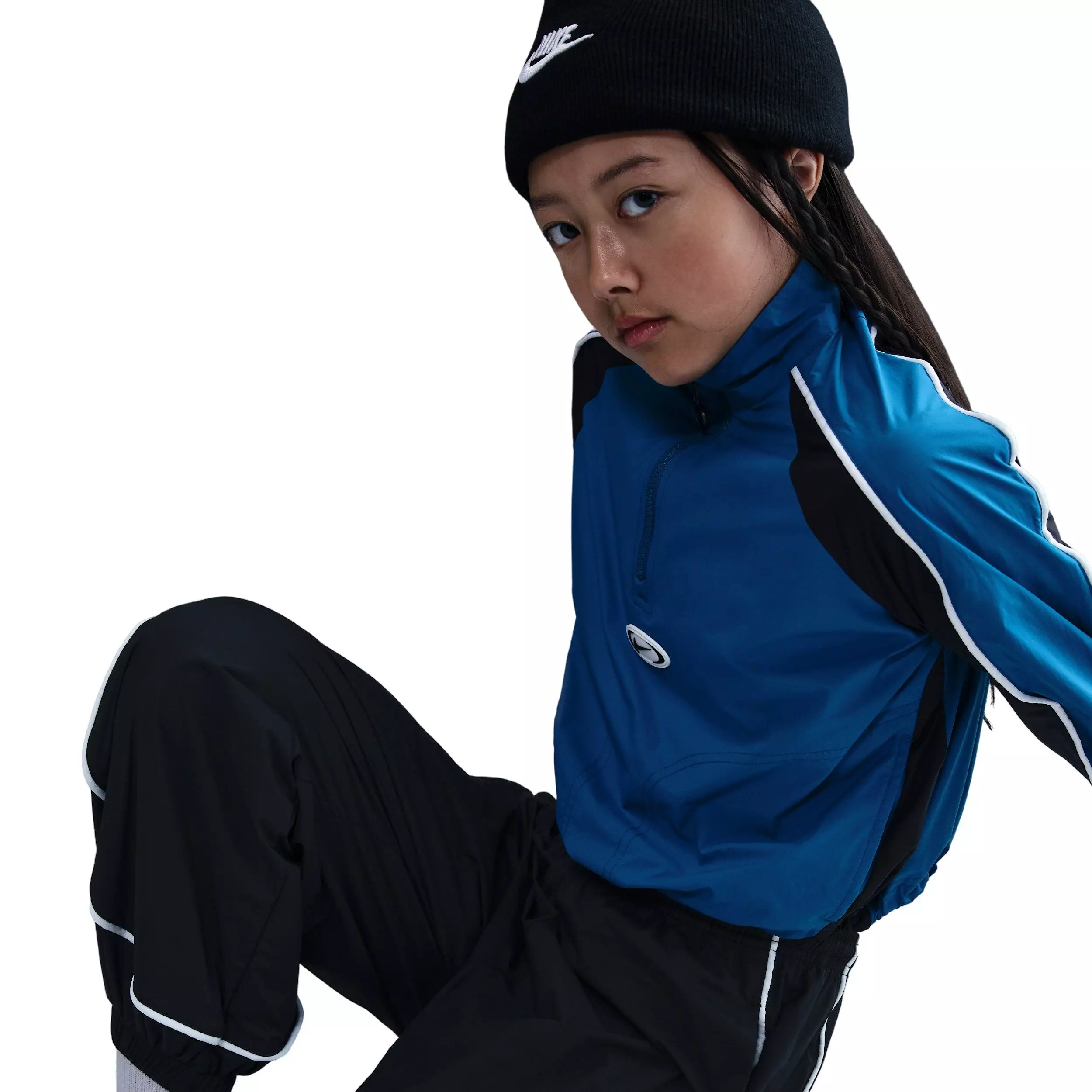 Nike Big Girls' Sportswear Track Pants - Black - BLACK
