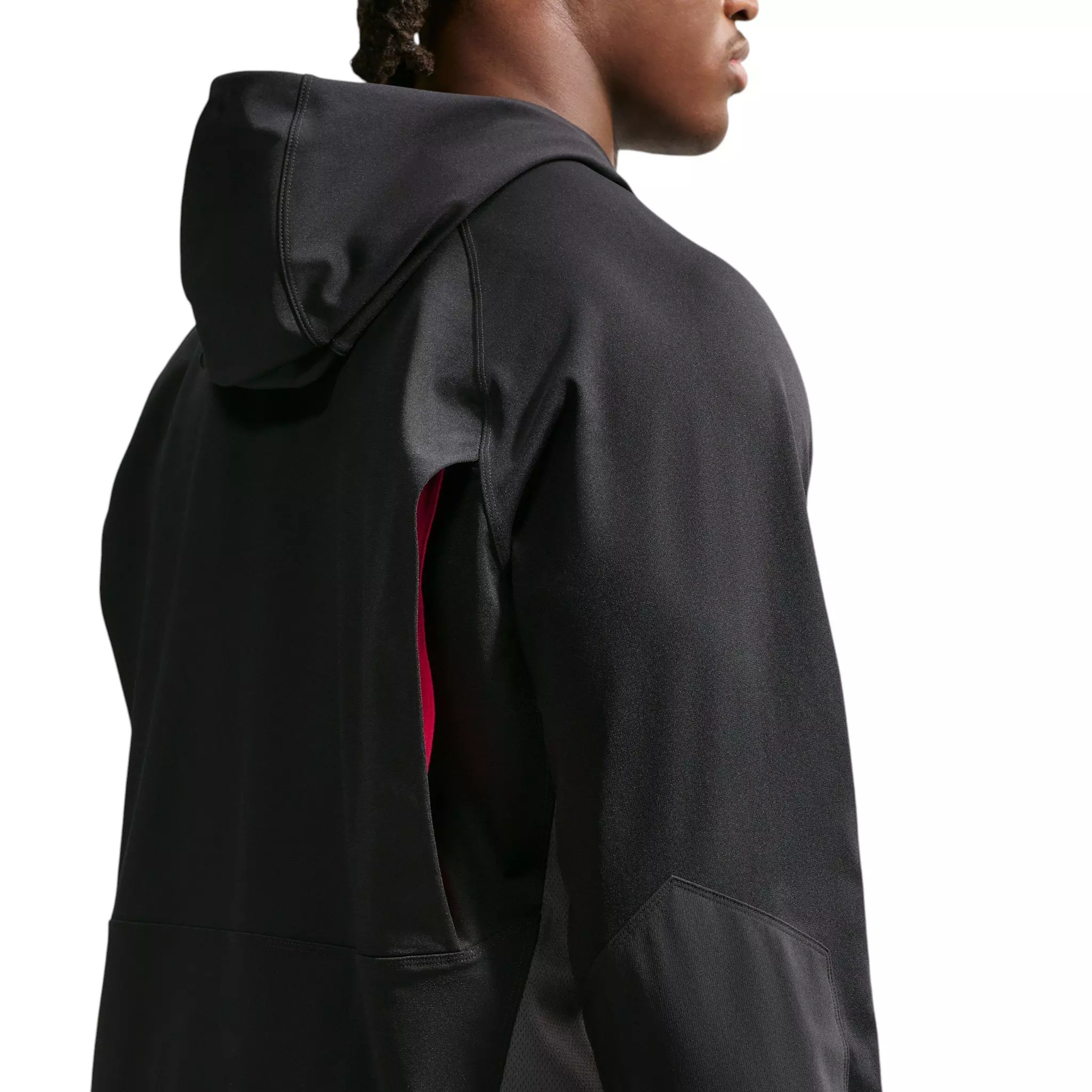 Nike Men's Pro Dri-FIT Mid-Layer Training Top - Black/Hyper Pink - BLACK/PINK