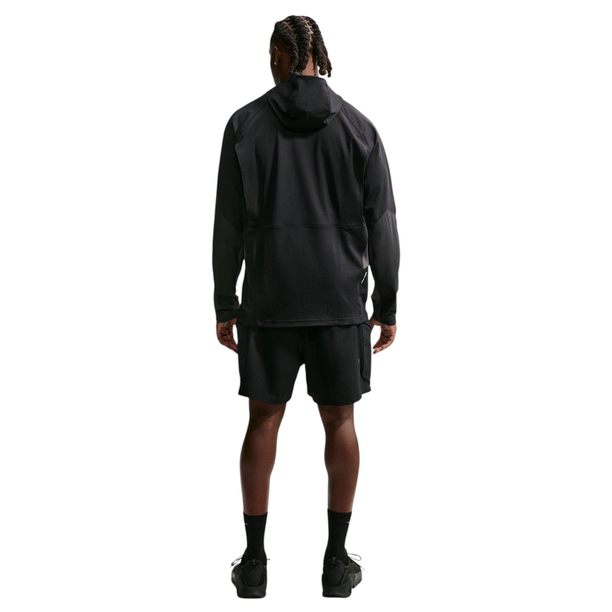 Nike Men's Pro Dri-FIT Mid-Layer Training Top - Black/Hyper Pink - BLACK/PINK