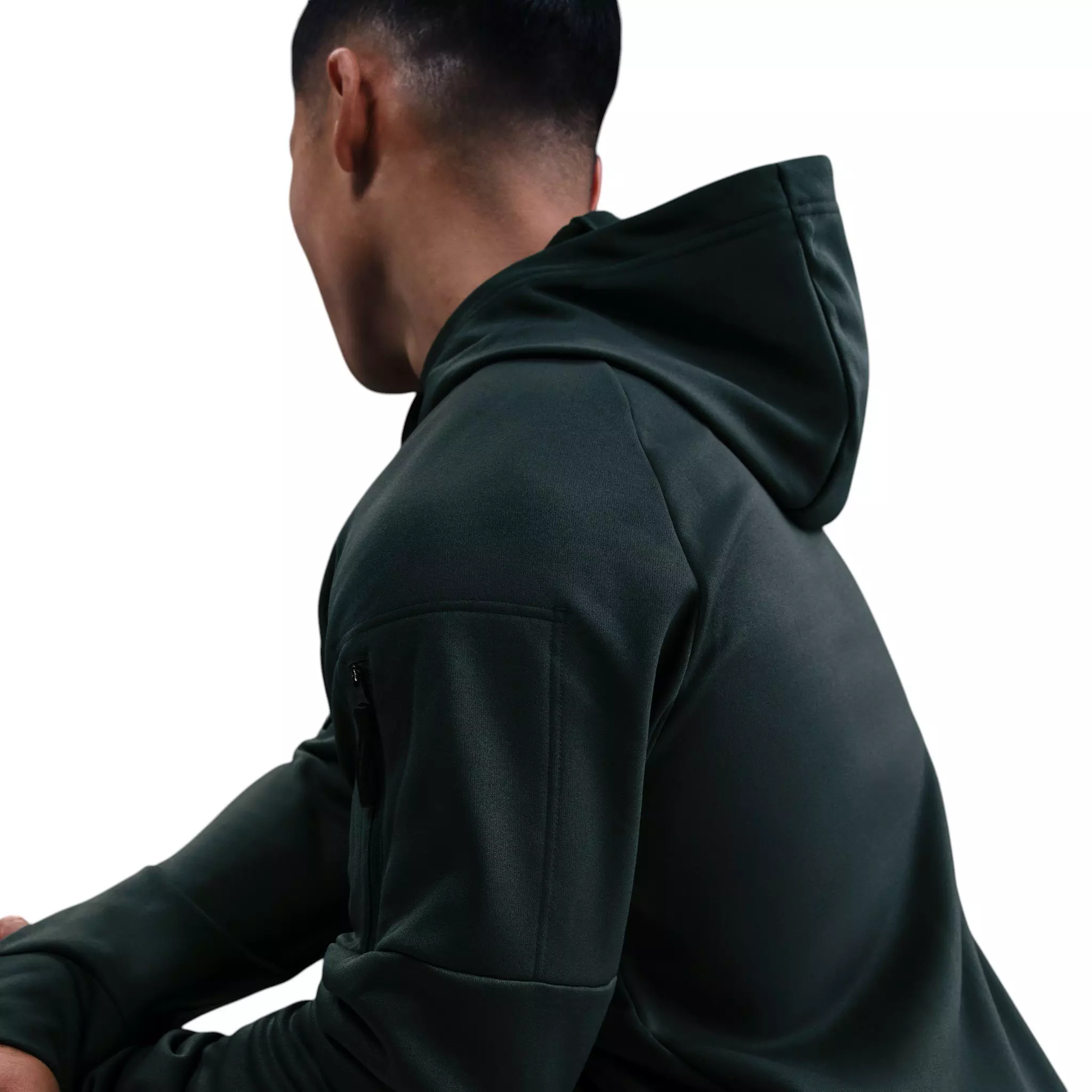 Nike Men's Therma Therma-FIT Full-Zip Fitness Top - GREEN