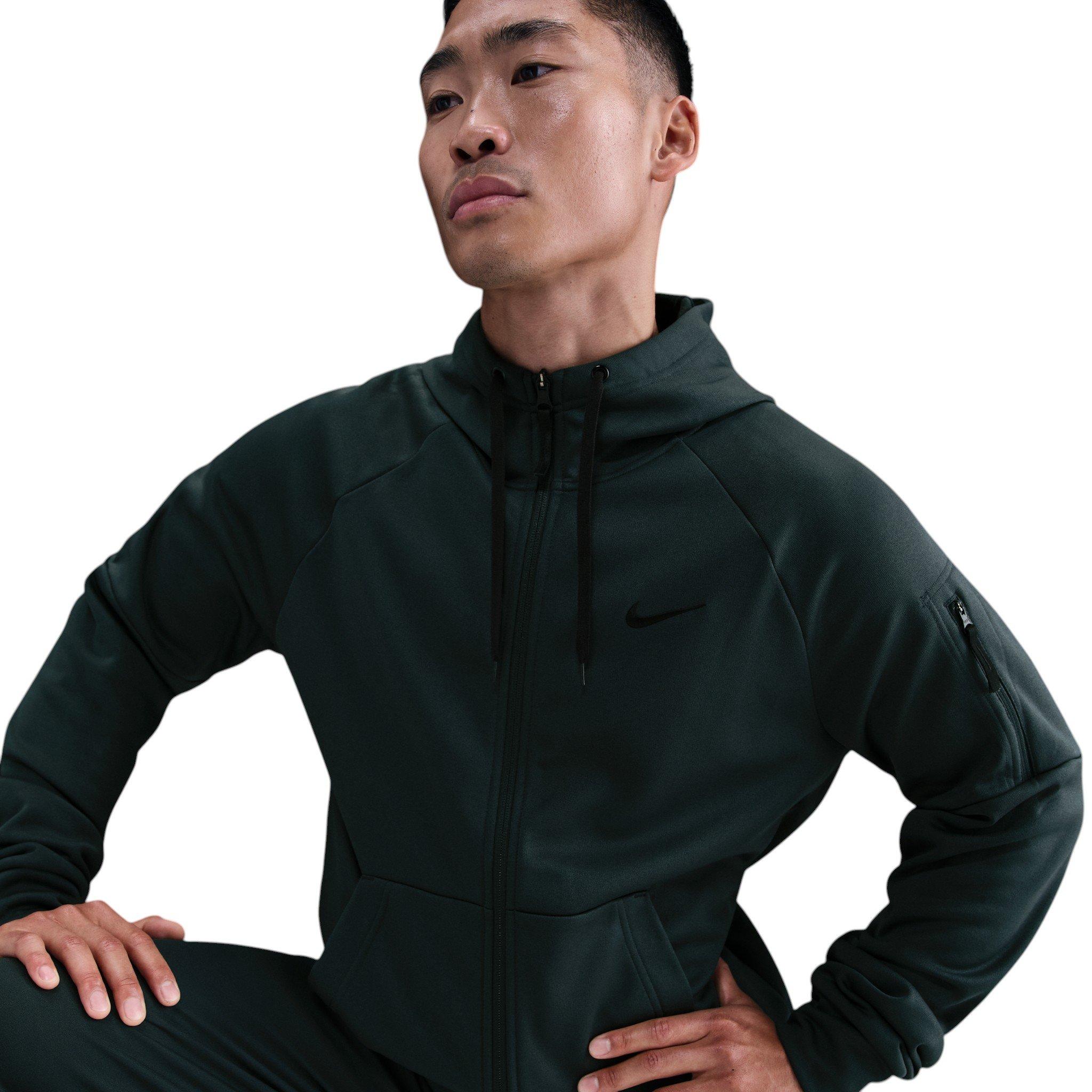 Nike Men's Therma Therma-FIT Full-Zip Fitness Top - GREEN