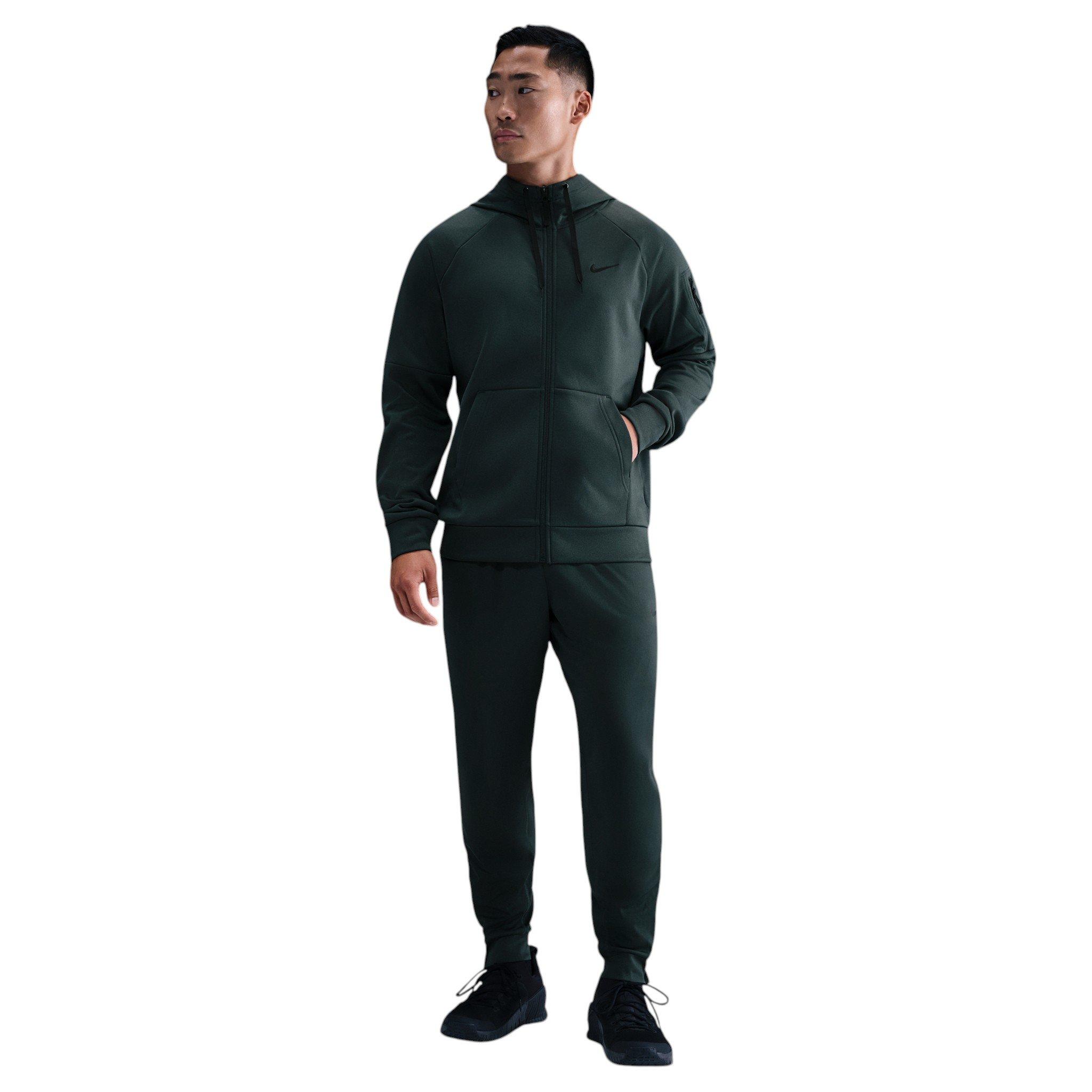 Nike Men's Therma Therma-FIT Full-Zip Fitness Top - GREEN