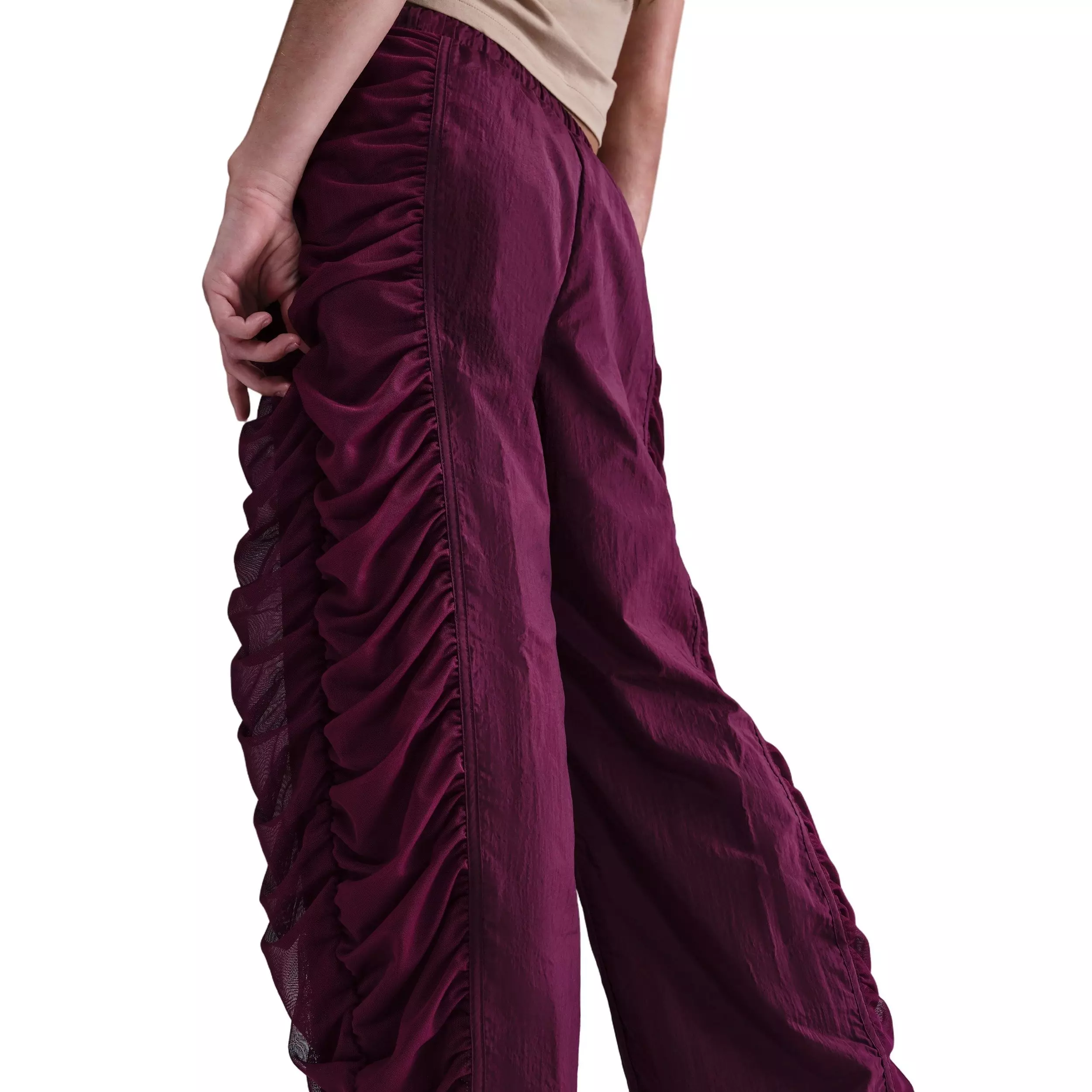 Nike Big Girls Sportswear Woven Dance Pants - Red - RED