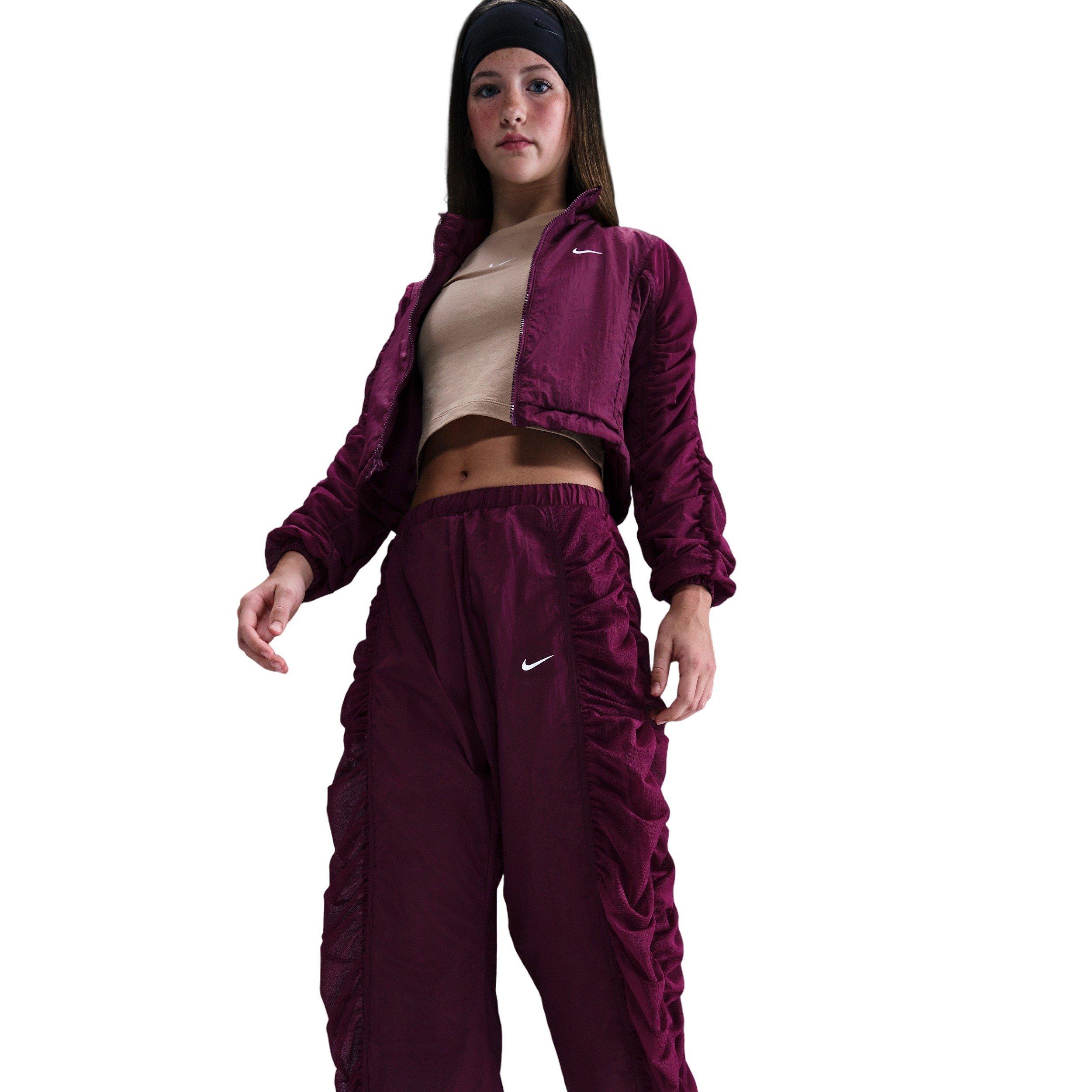 Nike Sportswear Woven Big Girls' Red Dance Pants