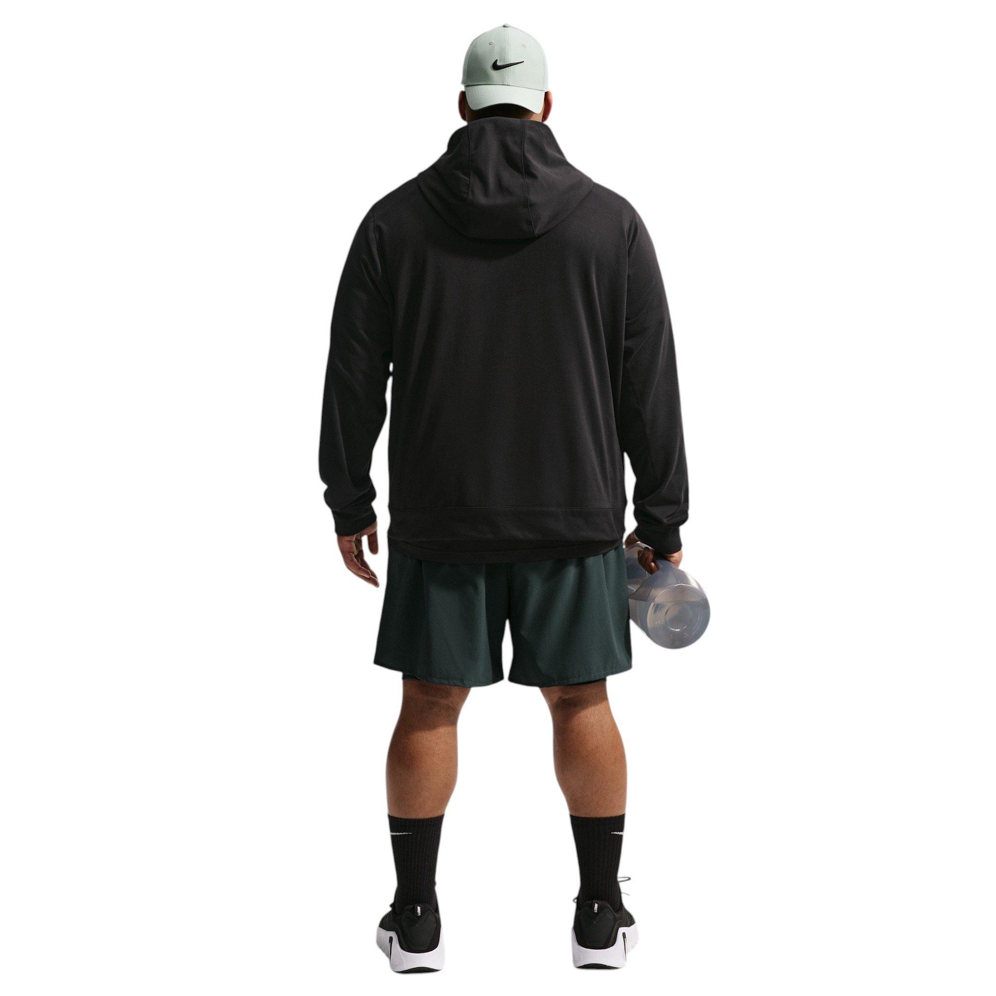 Nike Men's Primary NanoKnit Dri-FIT UV Protection Full-Zip Performance Hoodie - BLACK Thumbnail View 10