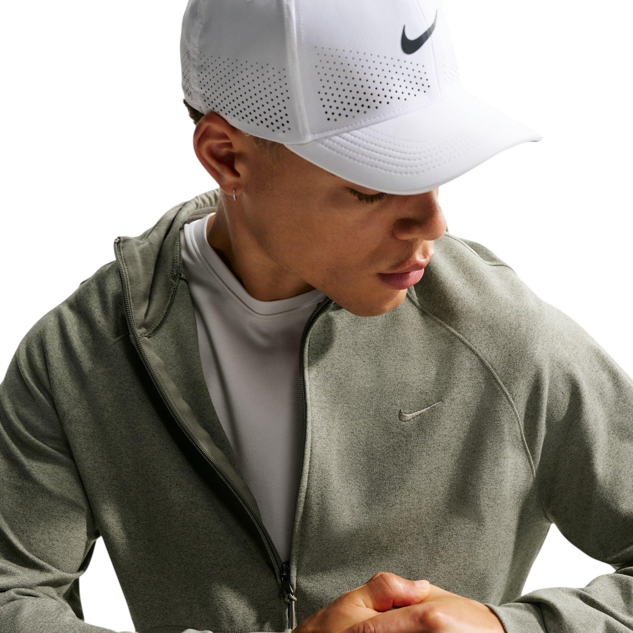 Nike Men's Primary NanoKnit Dri-FIT UV Protection Full-Zip Performance Hoodie - GREEN