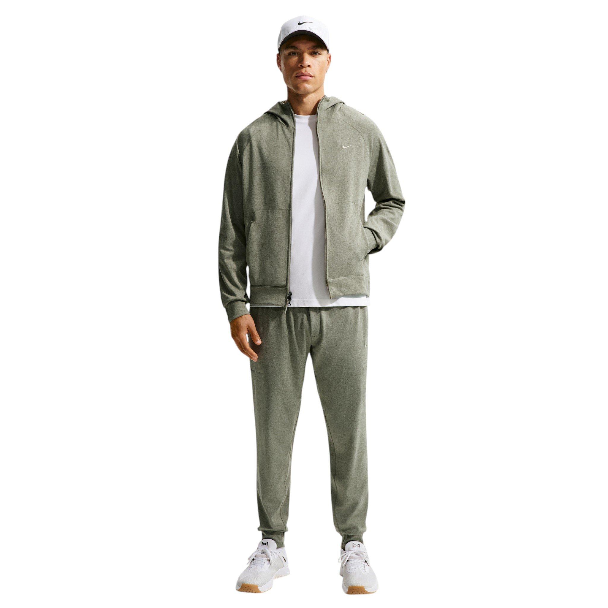 Nike Men's Primary NanoKnit Dri-FIT UV Protection Full-Zip Performance Hoodie - GREEN
