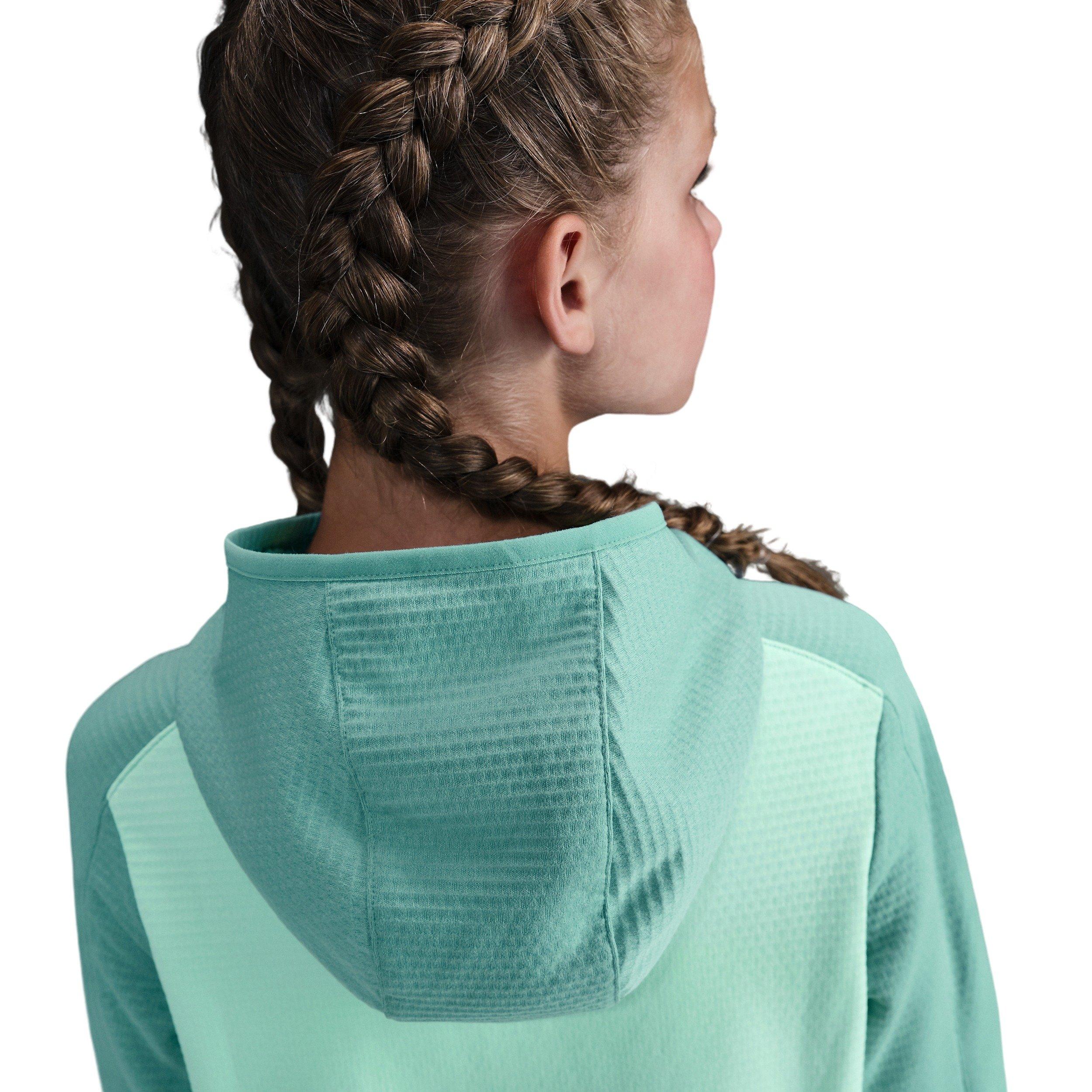 Nike Therma-FIT 1/4 Zip Big Kids' Green Warm Top