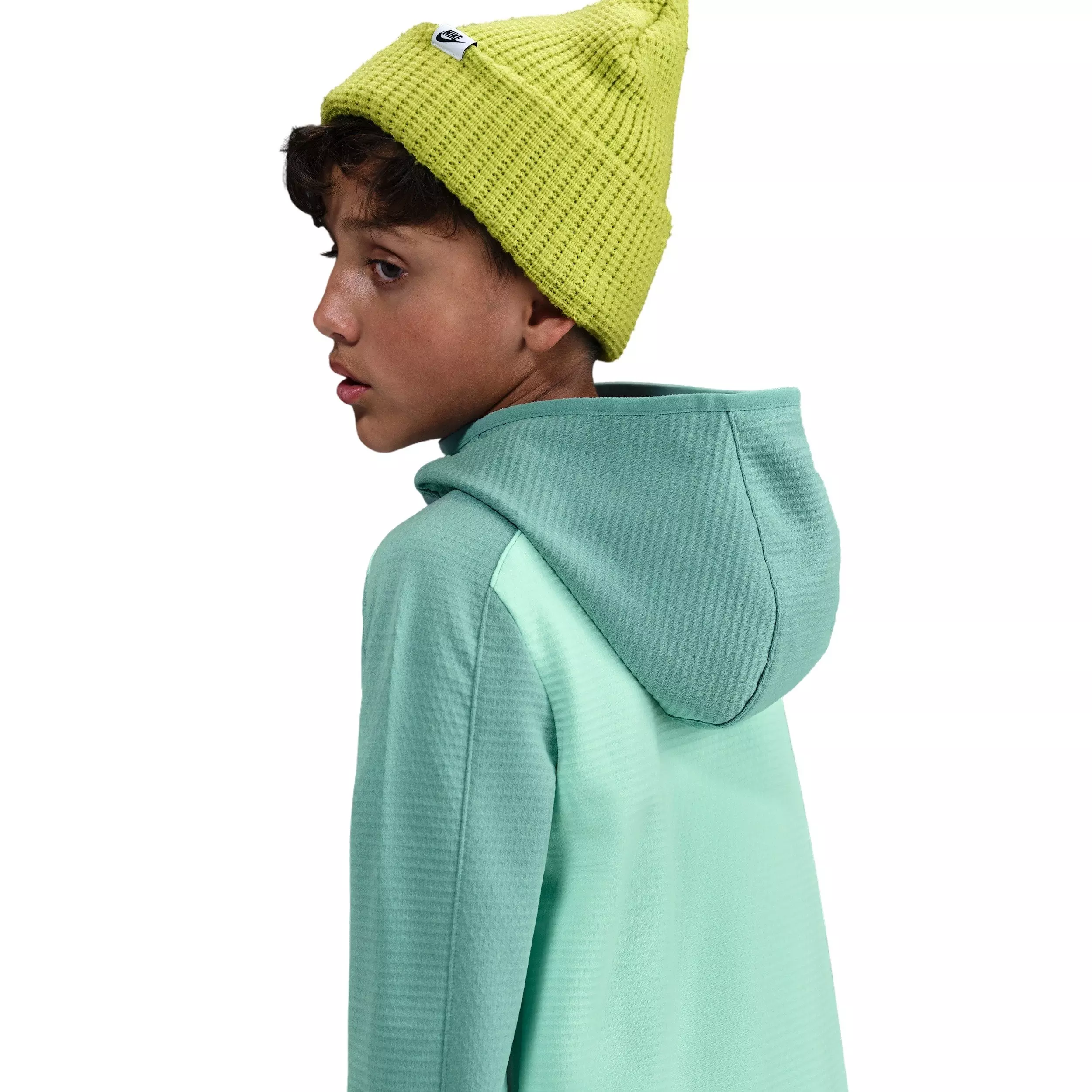 Nike Big Kids' Therma-FIT 1/4-Zip Warm Top -Green - GREEN