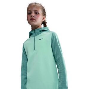 Nike Big Kids' Therma-FIT 1/4-Zip Warm Top -Green