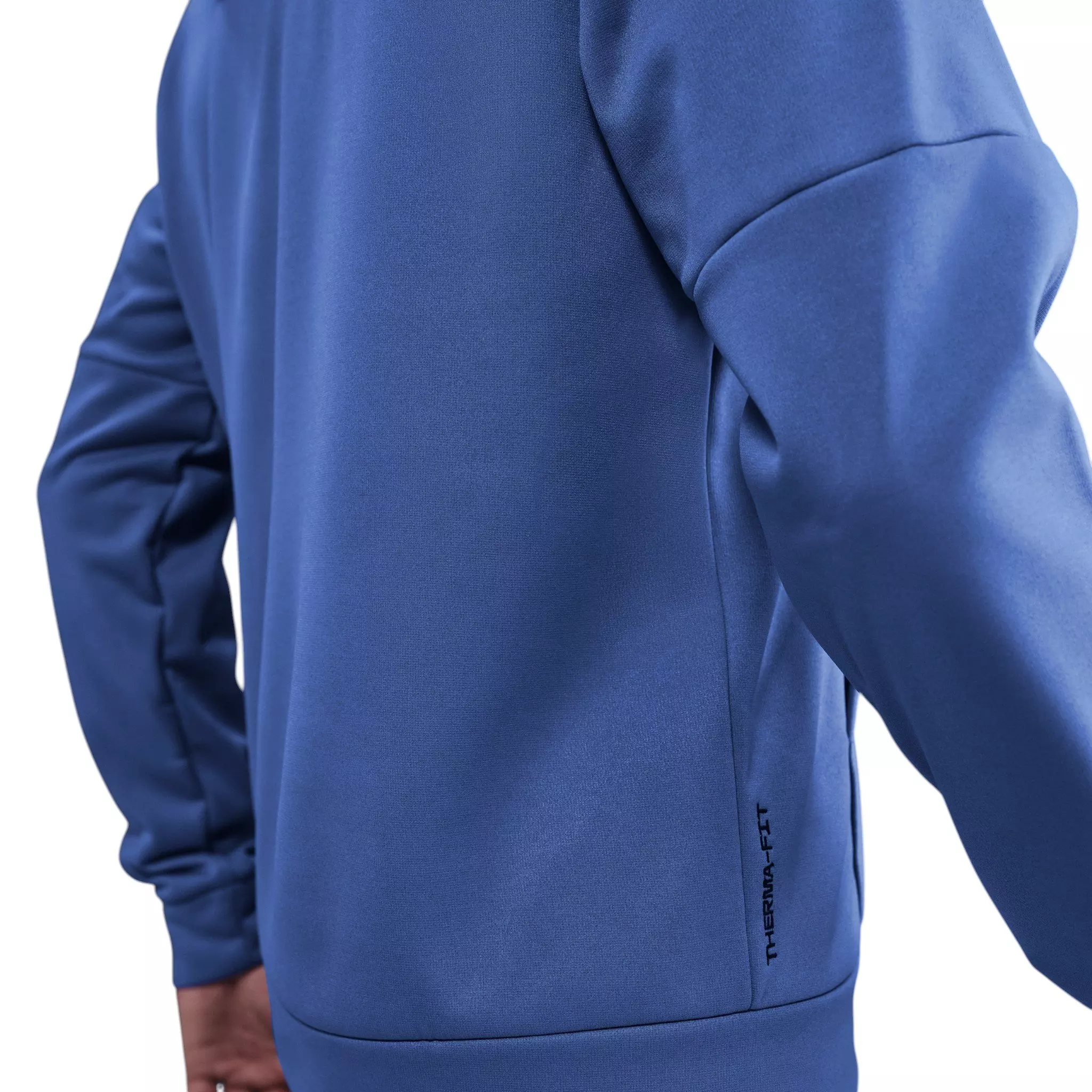 Nike Men's Therma Therma-FIT Hooded Fitness Pullover - BLUE