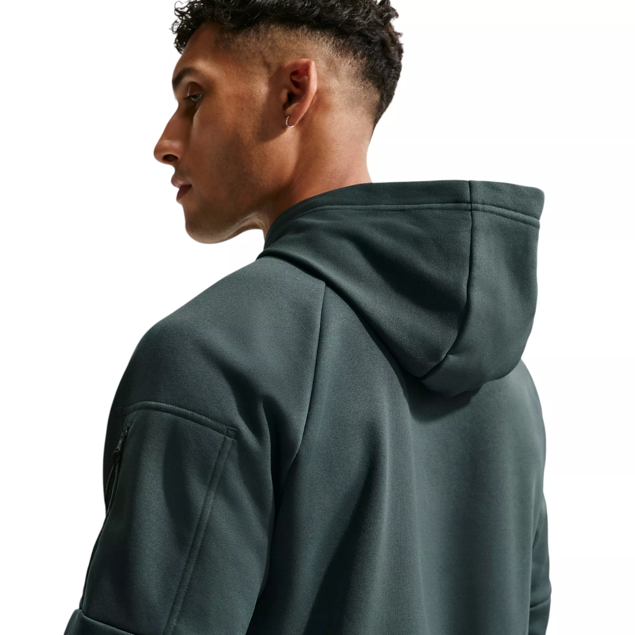 Nike Men's Therma Therma-FIT Hooded Fitness Pullover - GREEN