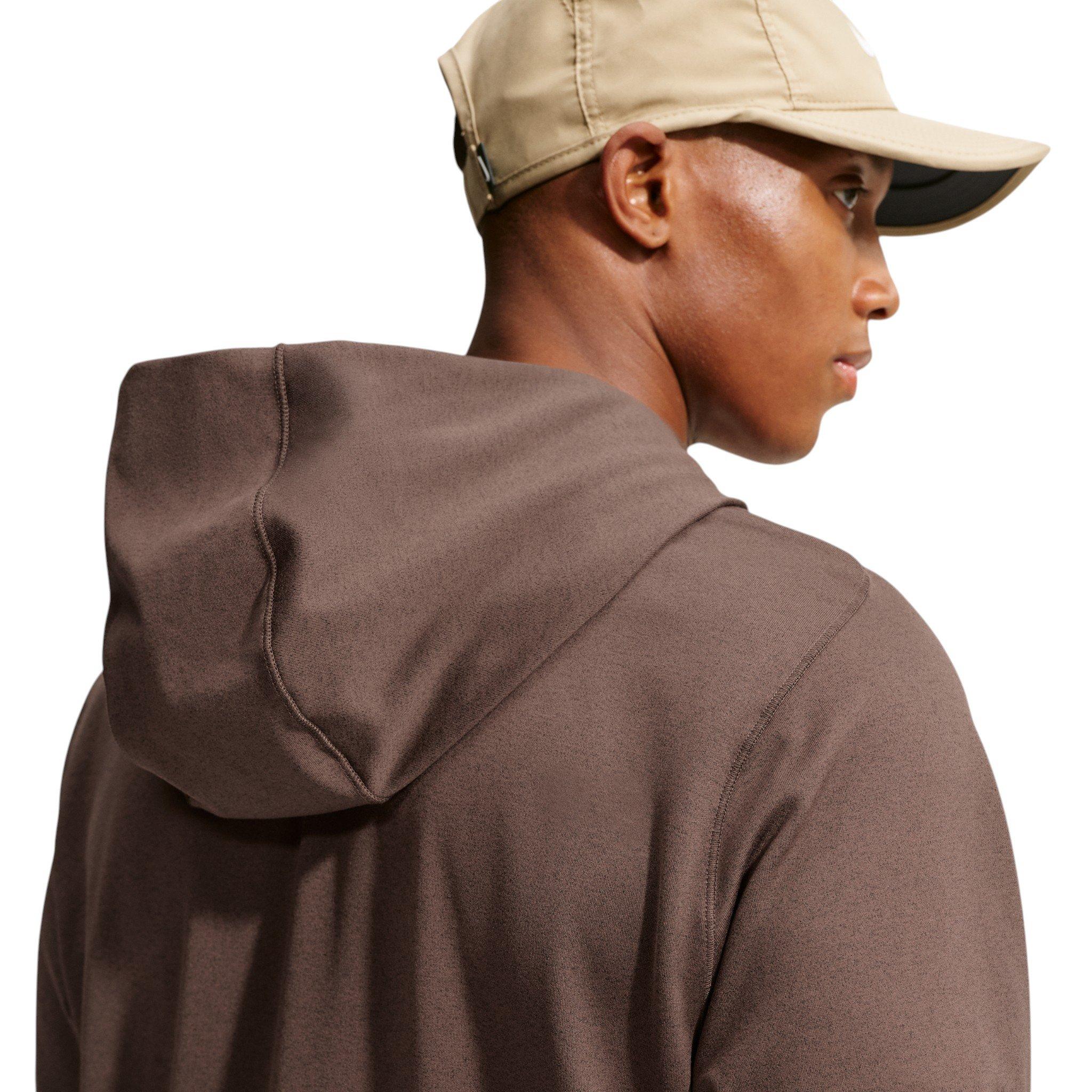 Nike Men's Primary NanoKnit Dri-FIT UV Protection Pullover Performance Hoodie - BROWN