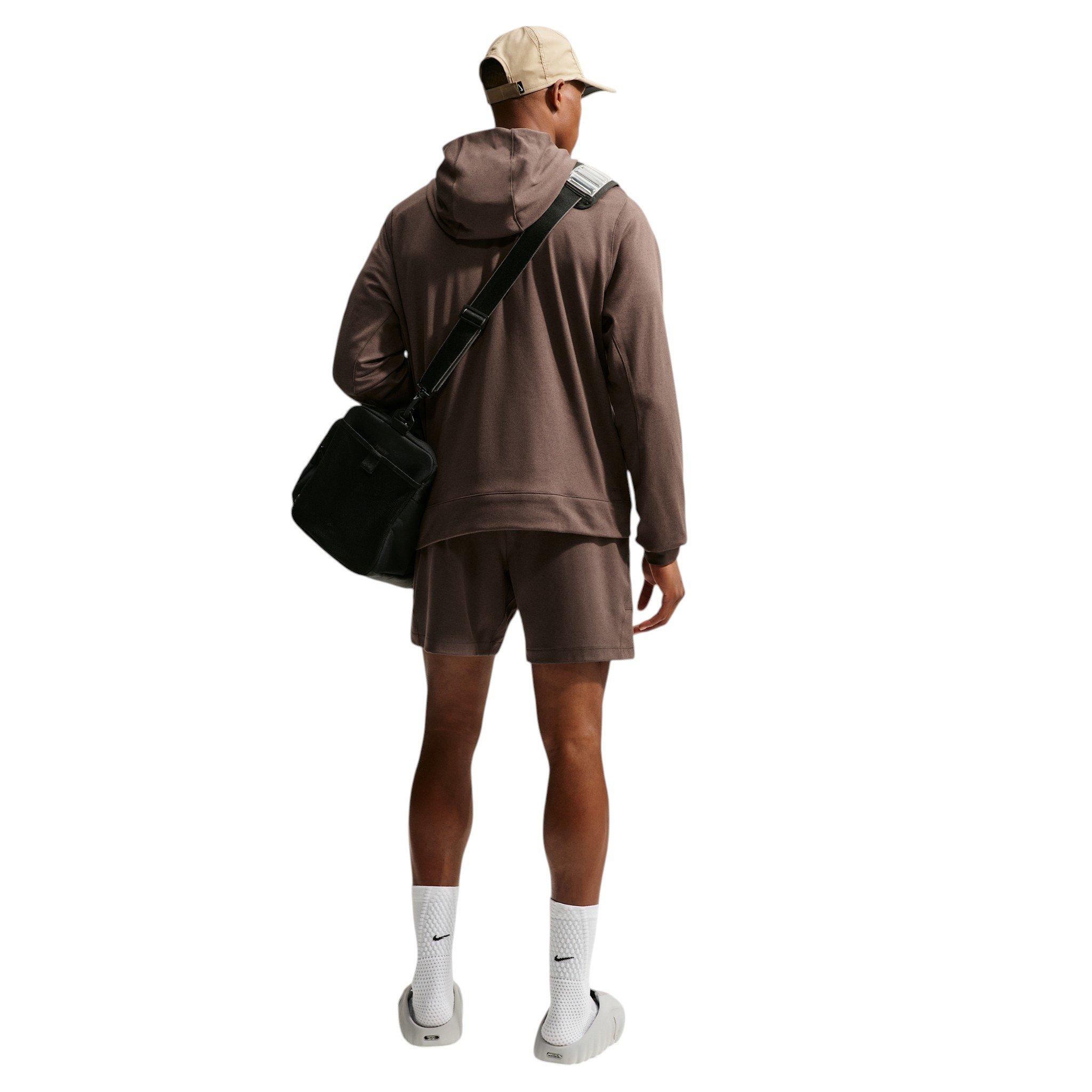 Nike Men's Primary NanoKnit Dri-FIT UV Protection Pullover Performance Hoodie - BROWN