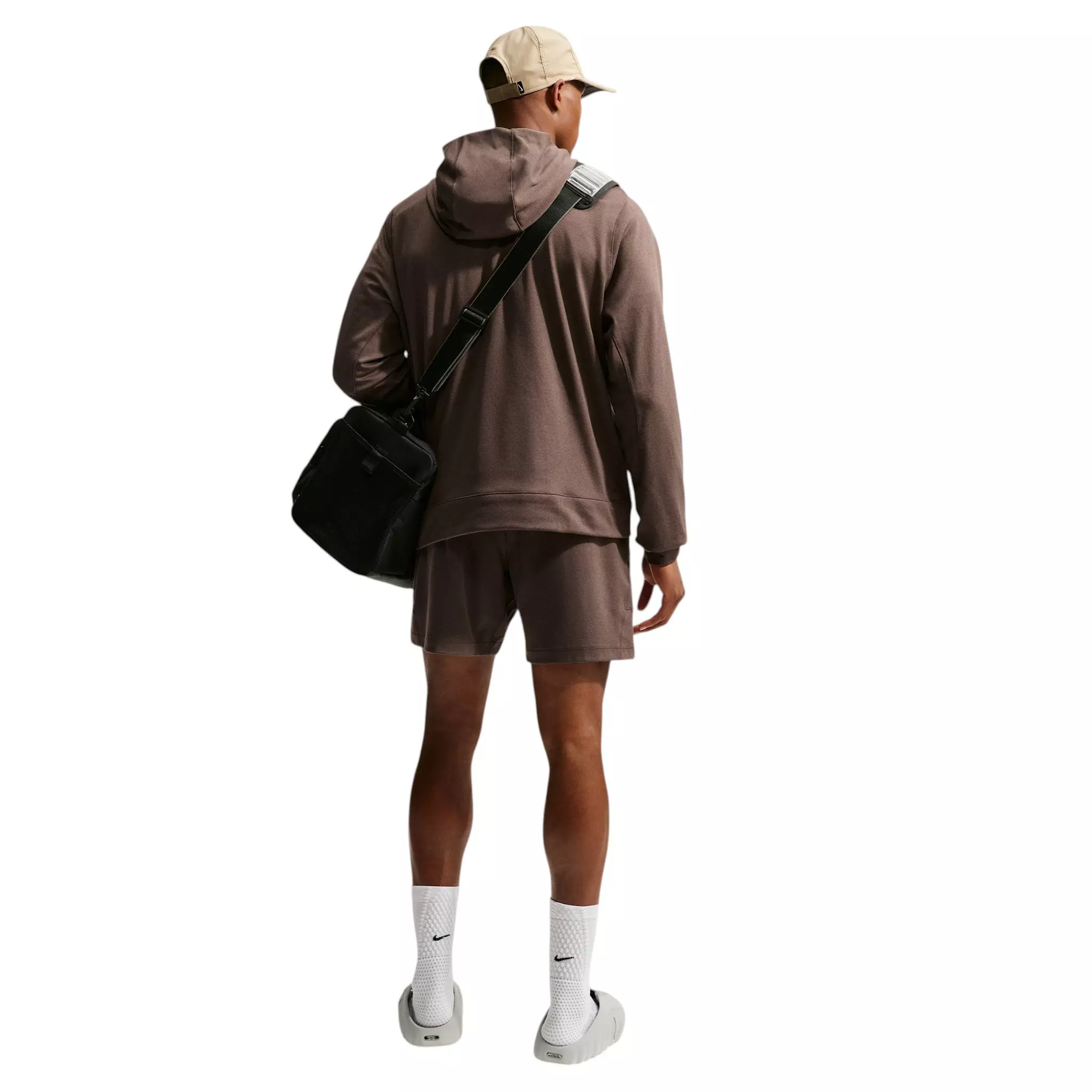 Nike Men's Primary NanoKnit Dri-FIT UV Protection Pullover Performance Hoodie - BROWN