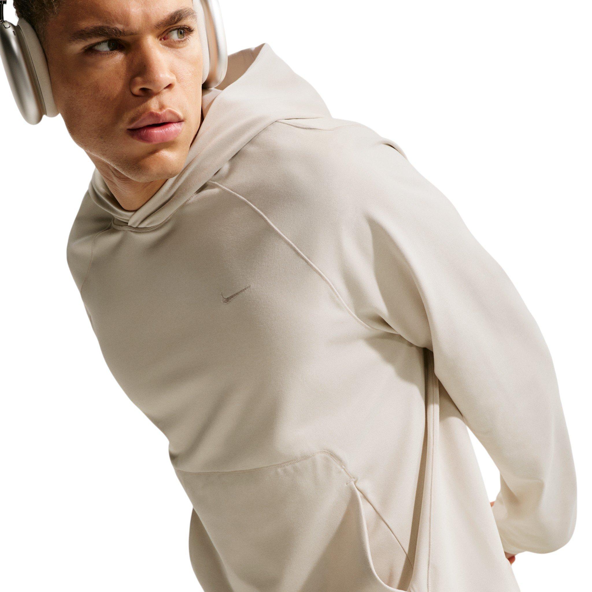 Nike Men's Primary NanoKnit Dri-FIT UV Protection Pullover Performance Hoodie - LT BROWN Thumbnail View 3