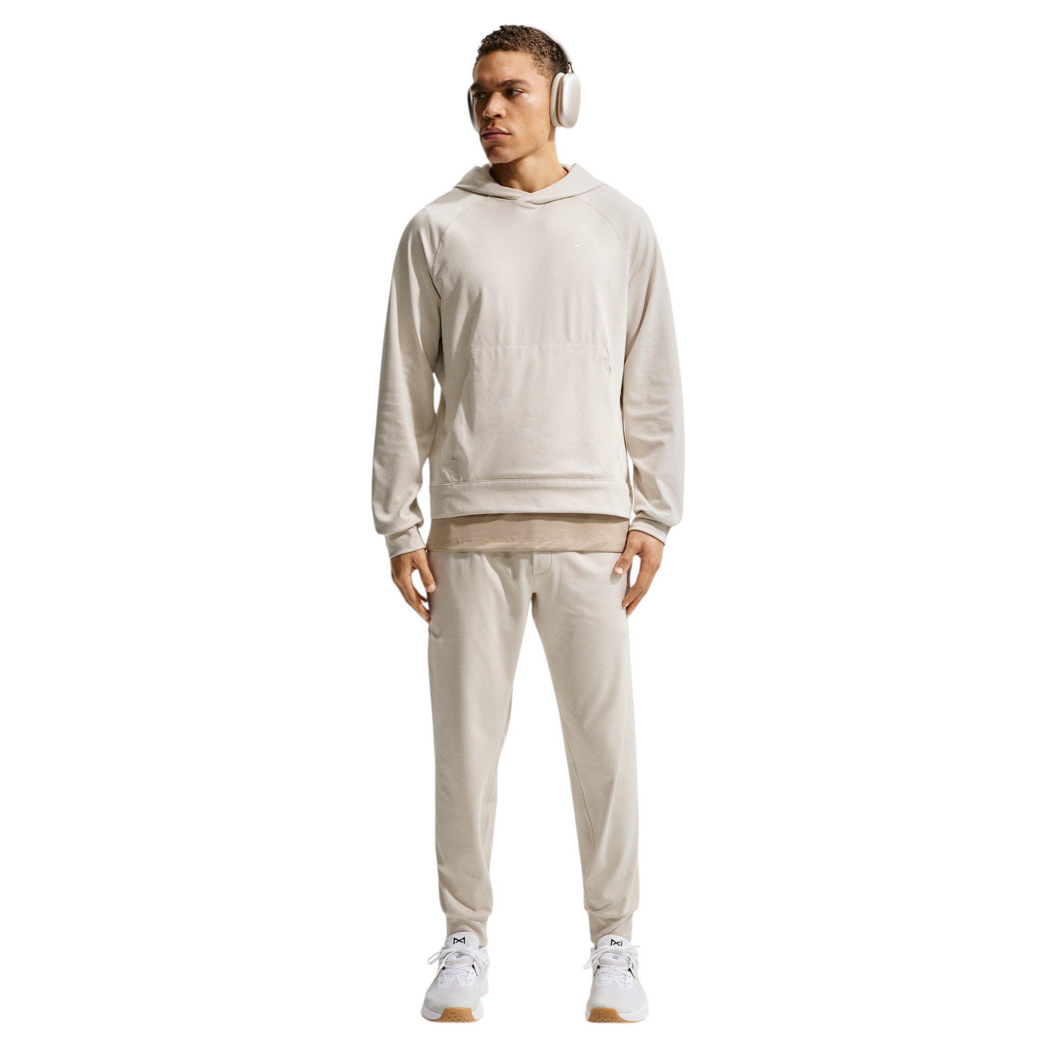 Nike Men's Primary NanoKnit Dri-FIT UV Protection Pullover Performance Hoodie - LT BROWN Thumbnail View 4