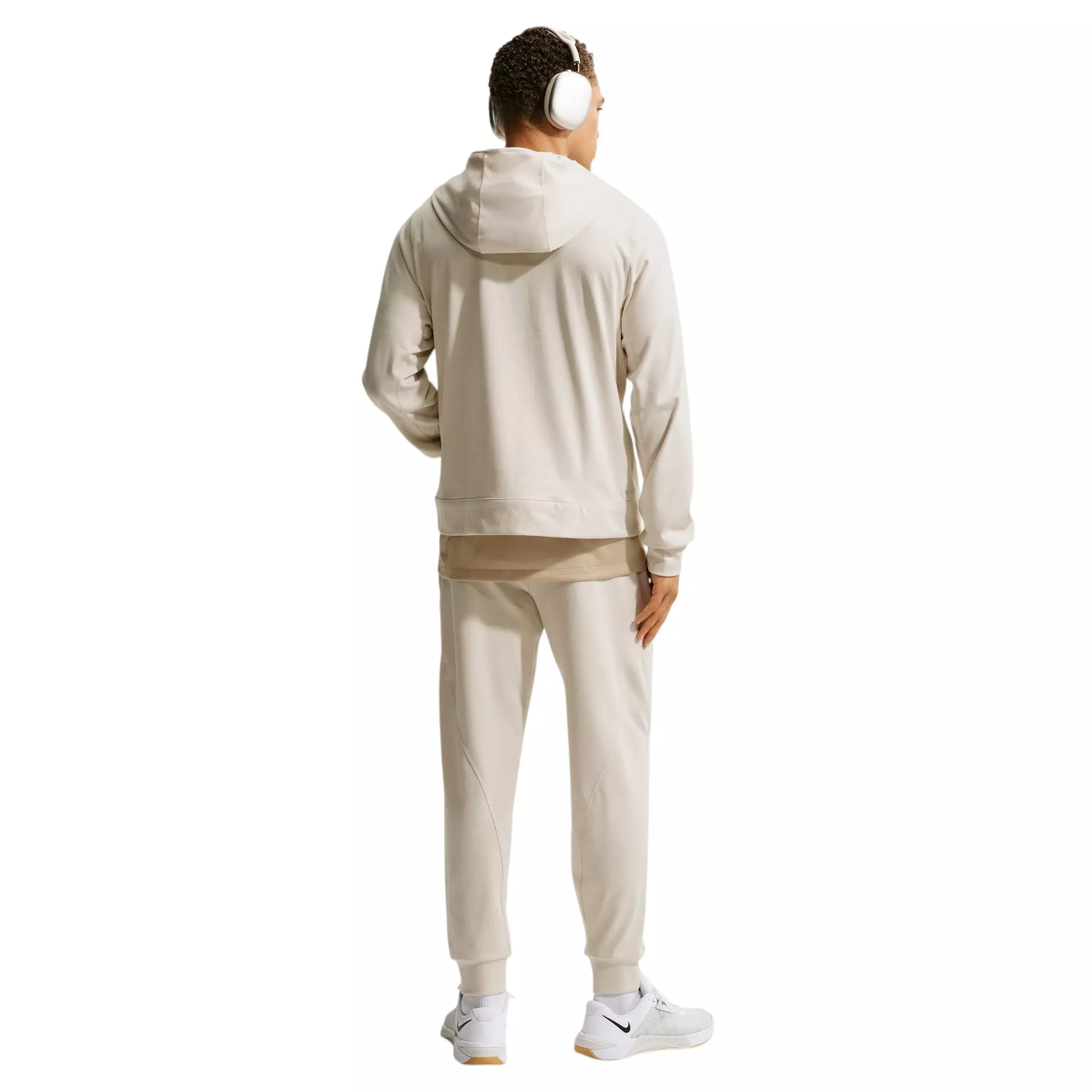 Nike Men's Primary NanoKnit Dri-FIT UV Protection Pullover Performance Hoodie - LT BROWN
