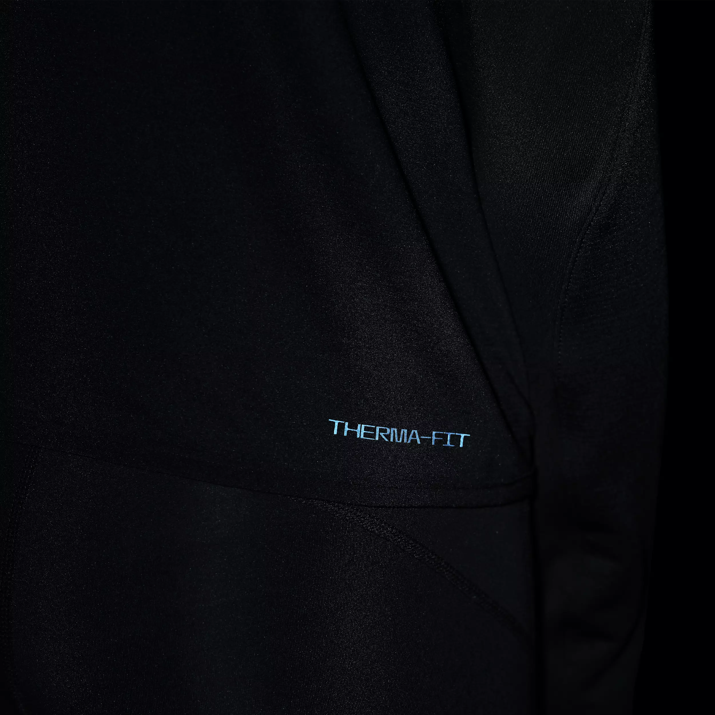 Nike Big Girls' Pro Therma-FIT 1/2-Zip Long-Sleeve Top -Black - BLACK