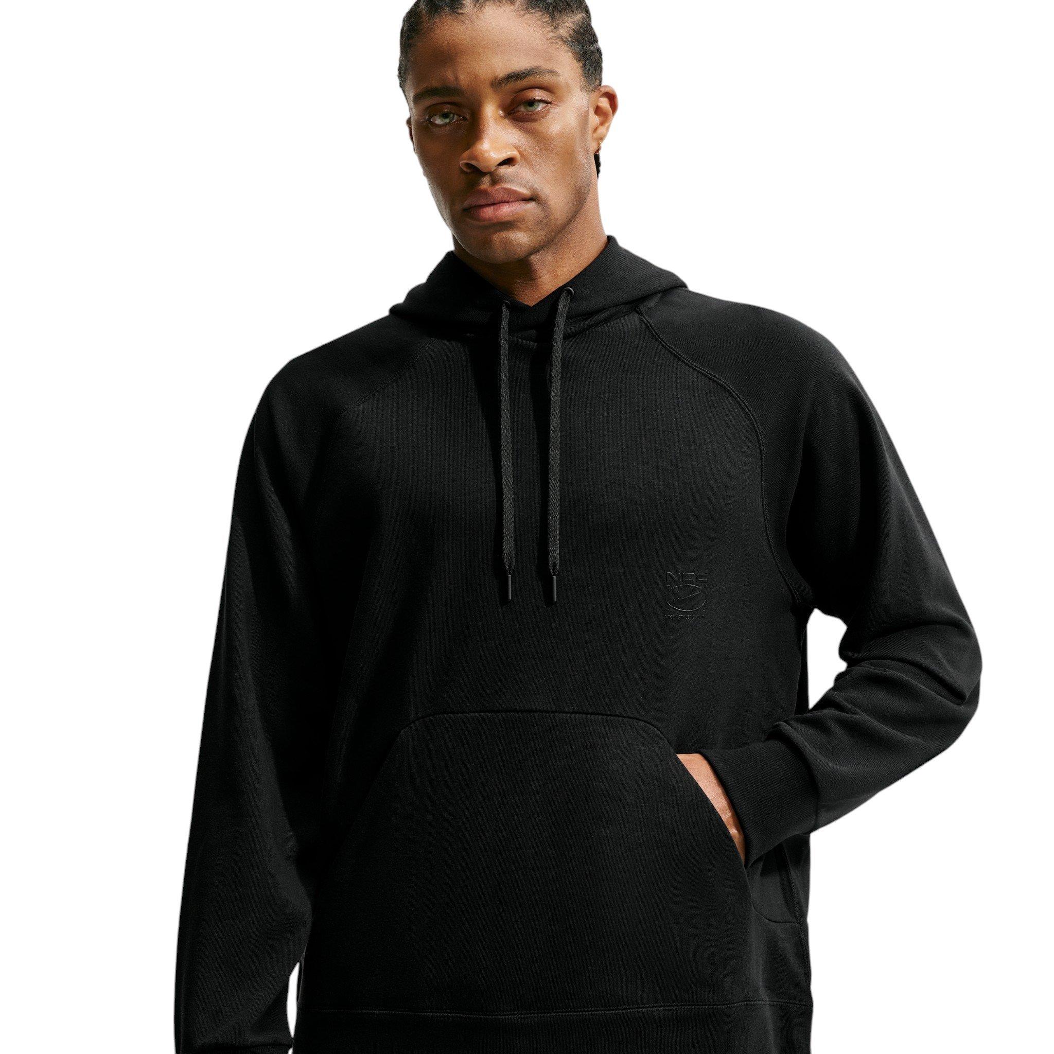 Nike Men's N.A.C. Dri-FIT Oversized Fleece Training Hoodie - BLACK Thumbnail View 1